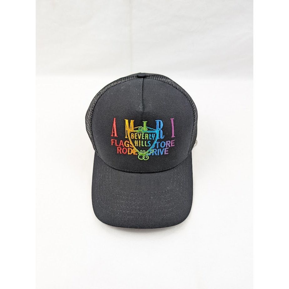 Amiri o1rshd1 Q:3 / Size: OS / Baseball Cap / Hat in Black/Rainbow Size ONE SIZE - 1 Thumbnail
