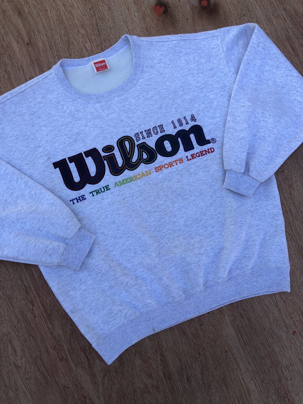 Vintage × Wilson Vintage WILSON Spellout Design Size US L / EU 52-54 / 3 - 3 Thumbnail