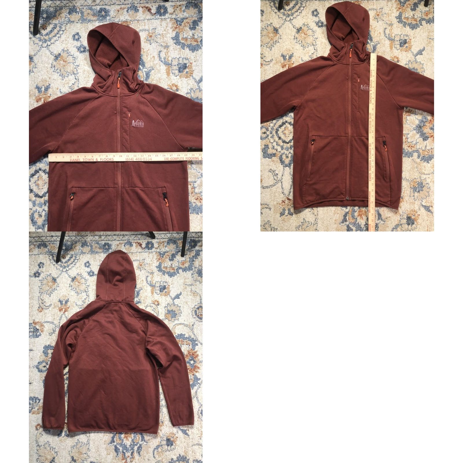 Vintage REI Co-op Hoodie Sweatshirt Mens M Brown Fleece Full Zip Logo Jacket Size US M / EU 48-50 / 2 - 8 Thumbnail