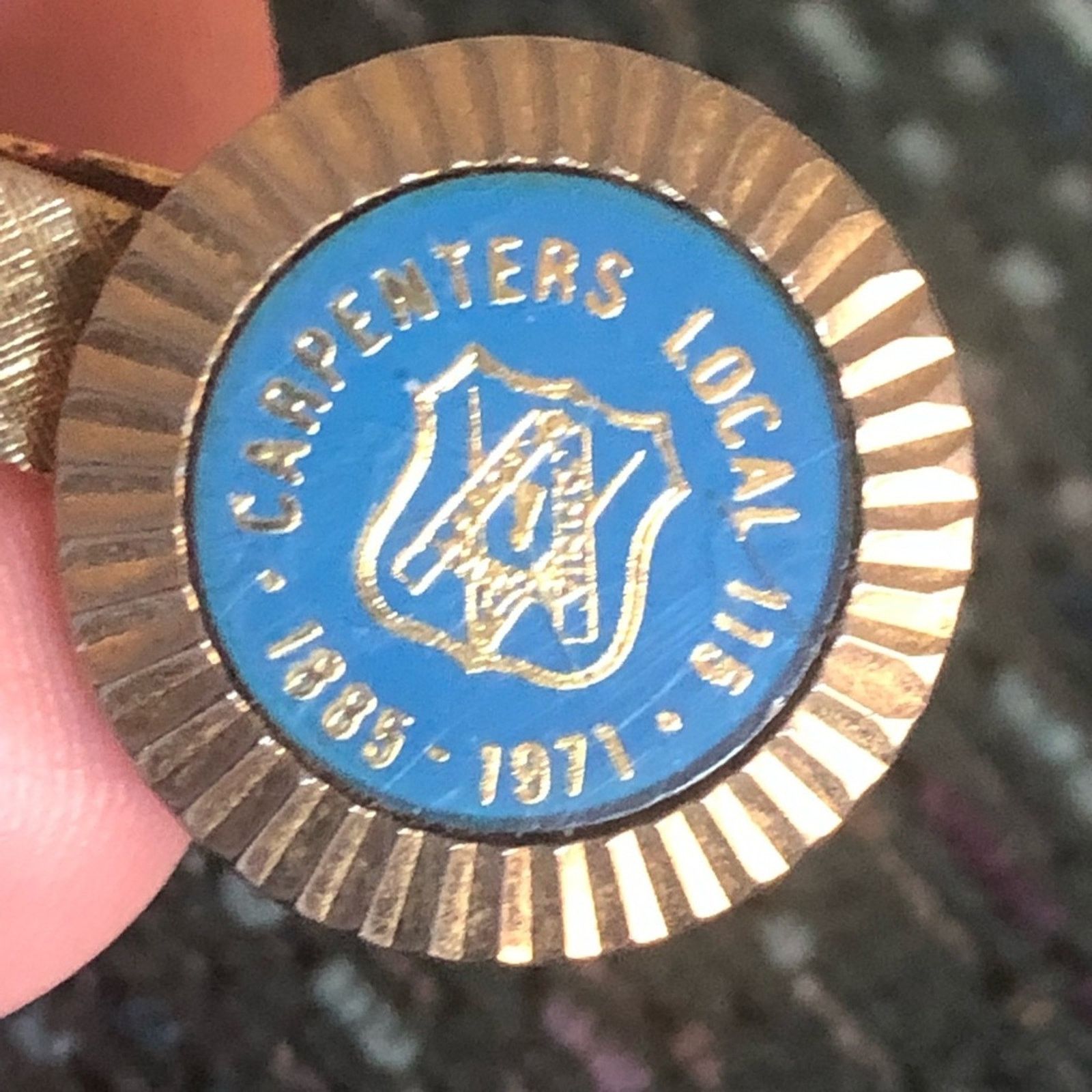 Vintage Vintage 70s carpenters local 115 gold plated tie bar clip Size ONE SIZE - 2 Thumbnail