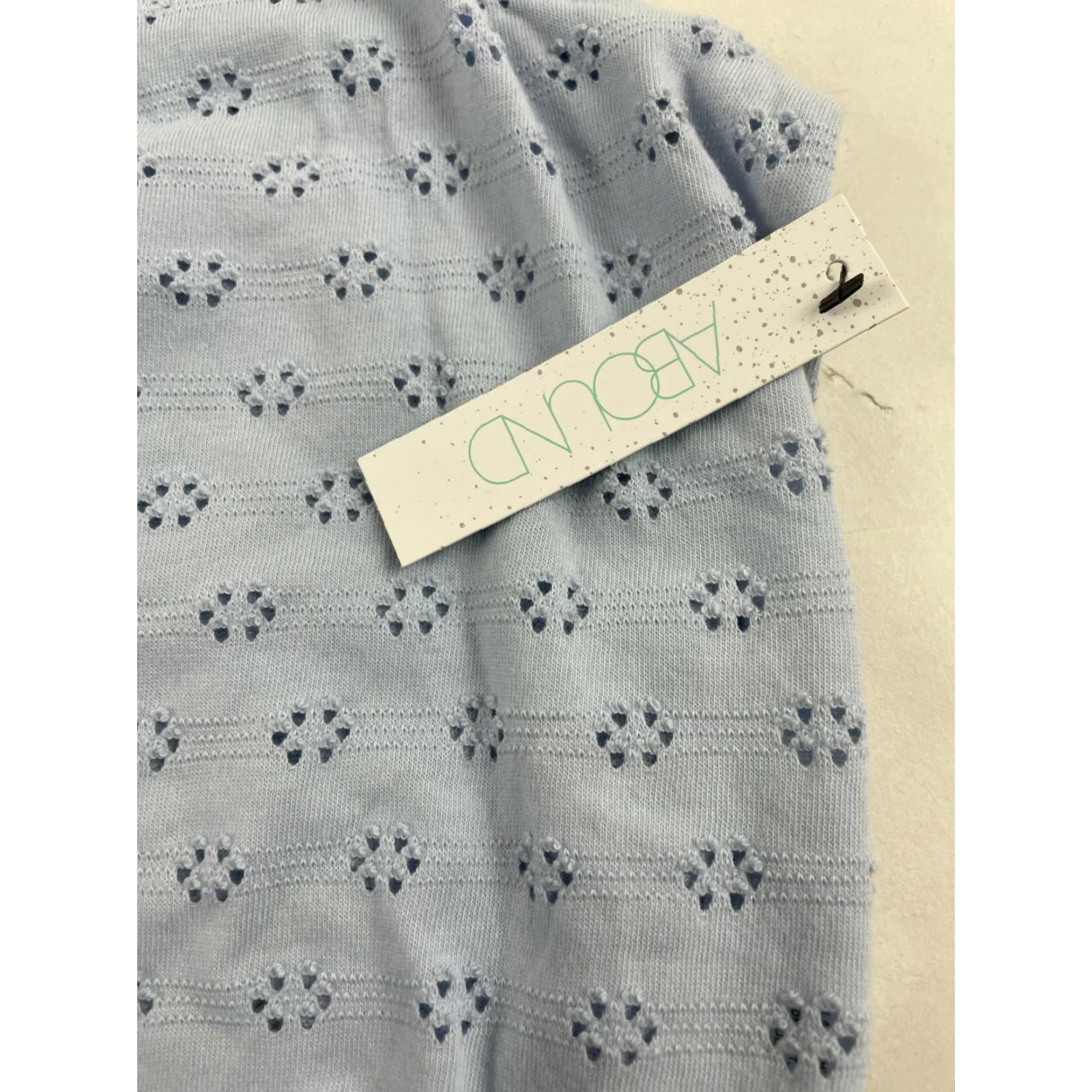 Vintage ABOUND Crop Tank Top Women's XL Blue Floral Tie-Front NWT Size XL / US 12-14 / IT 48-50 - 7 Thumbnail