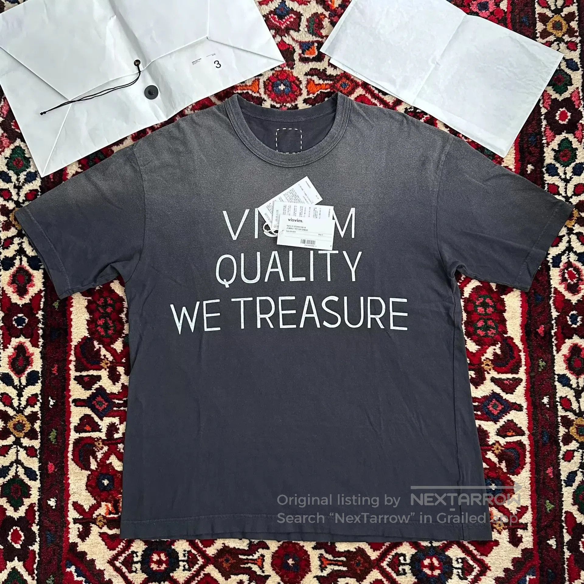 Visvim Black Graphic Short Sleeve T-Shirt. Size US L / EU 52-54 / 3 - 1 Thumbnail