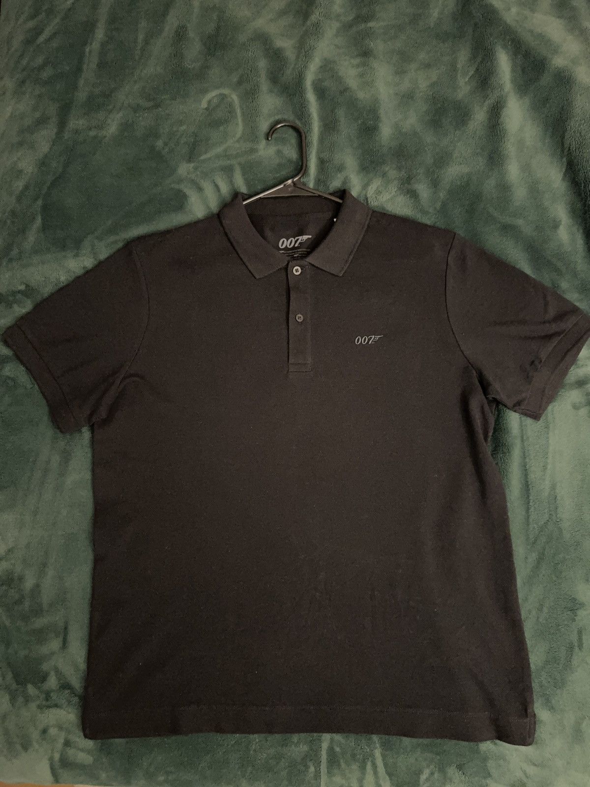 Other JAMES BOND 007 EMBROIDERED COTTON POLO SHIRT - BLACK SIZE L Size US L / EU 52-54 / 3 - 9 Thumbnail