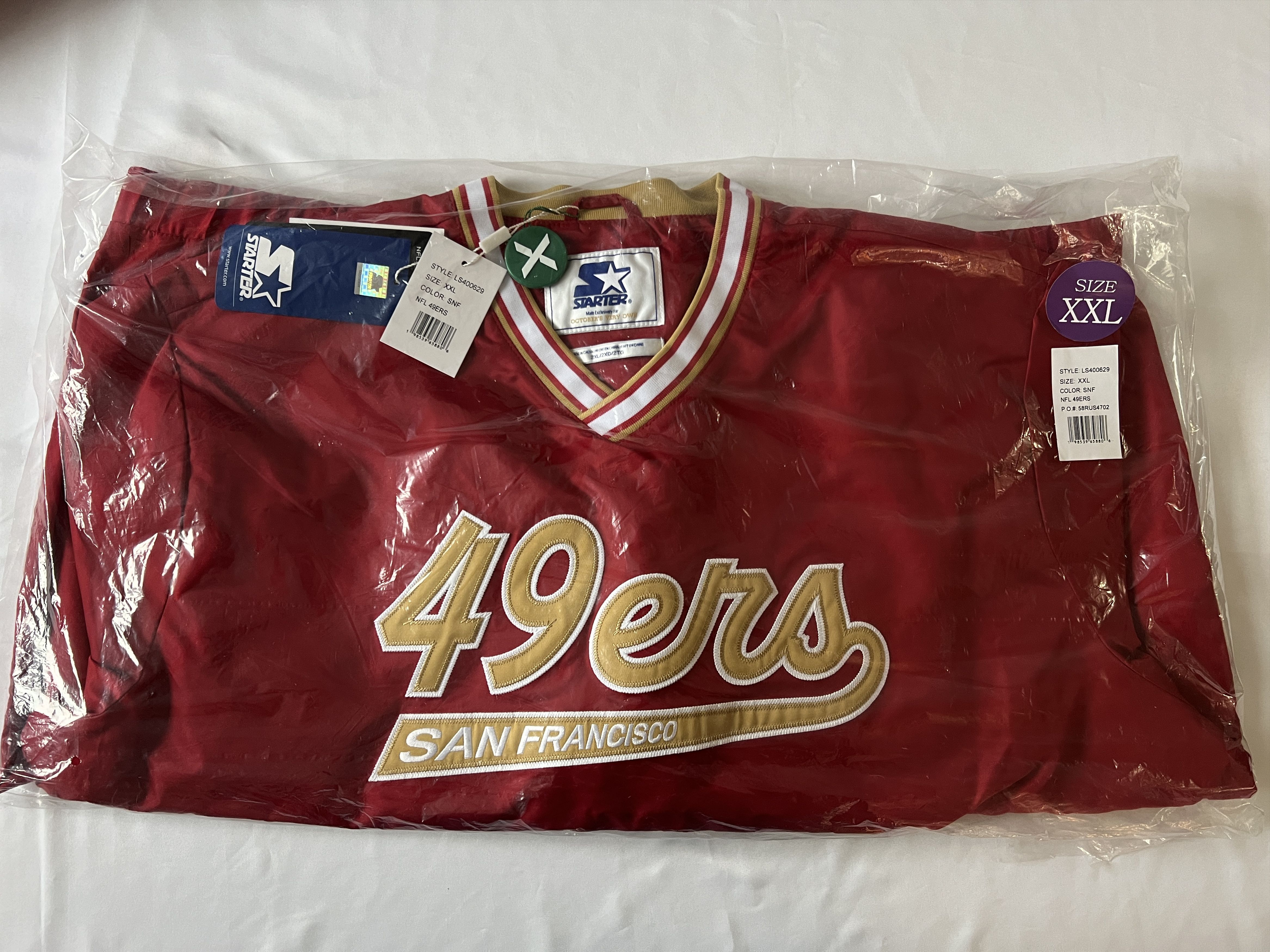 Drake OVO x NFL SAN FRANCISCO 49ER STARTER TRAINER PULLOVER JACKET Size US XXL / EU 58 / 5 - 5 Thumbnail
