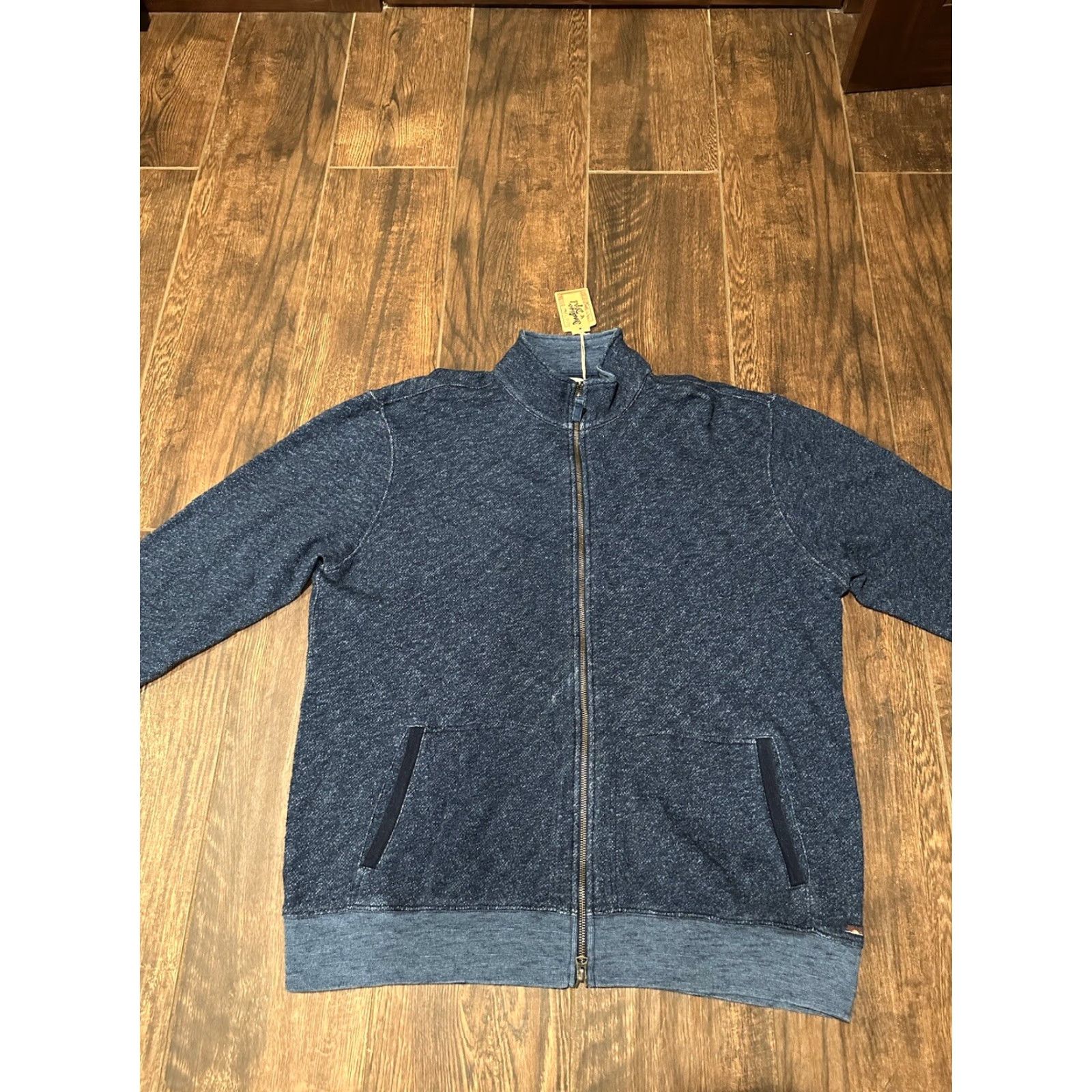 Faherty NWT Faherty Marled Indigo Jacket Blue 2XL Full Zip Mens Size 2XL Synthetic? Wait no. Size US XXL / EU 58 / 5 - 4 Thumbnail