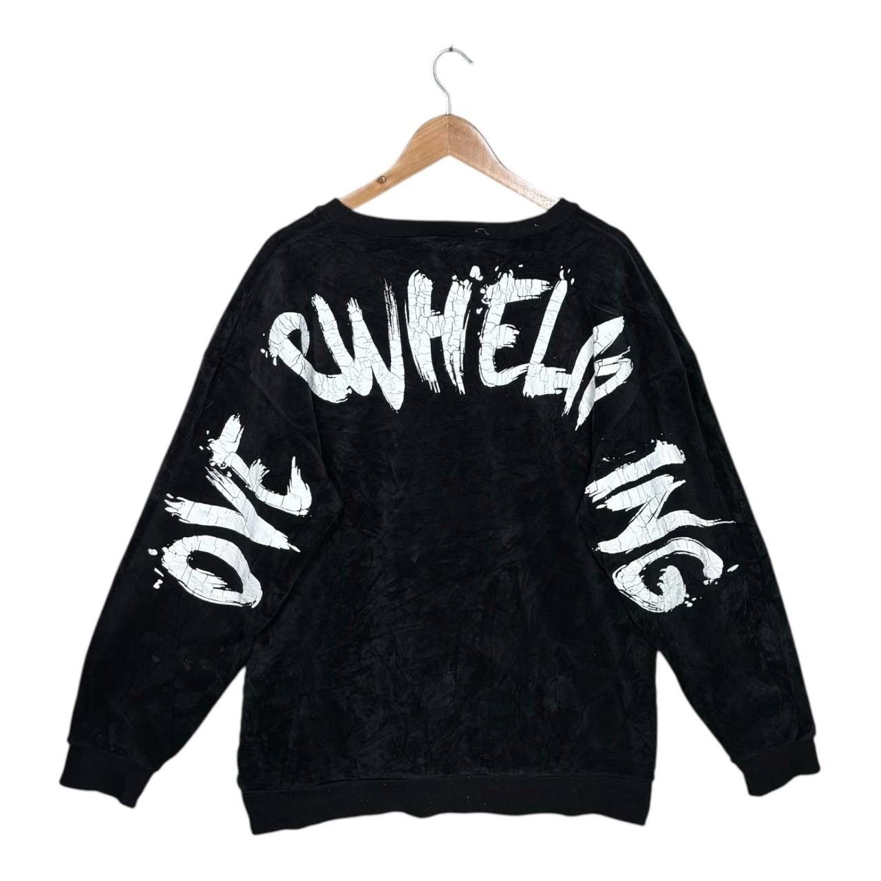 If Six Was Nine In The Attic Japan Y2K Cyber Punk Sweatshirt Velvet L Black Size US L / EU 52-54 / 3 - 1 Thumbnail