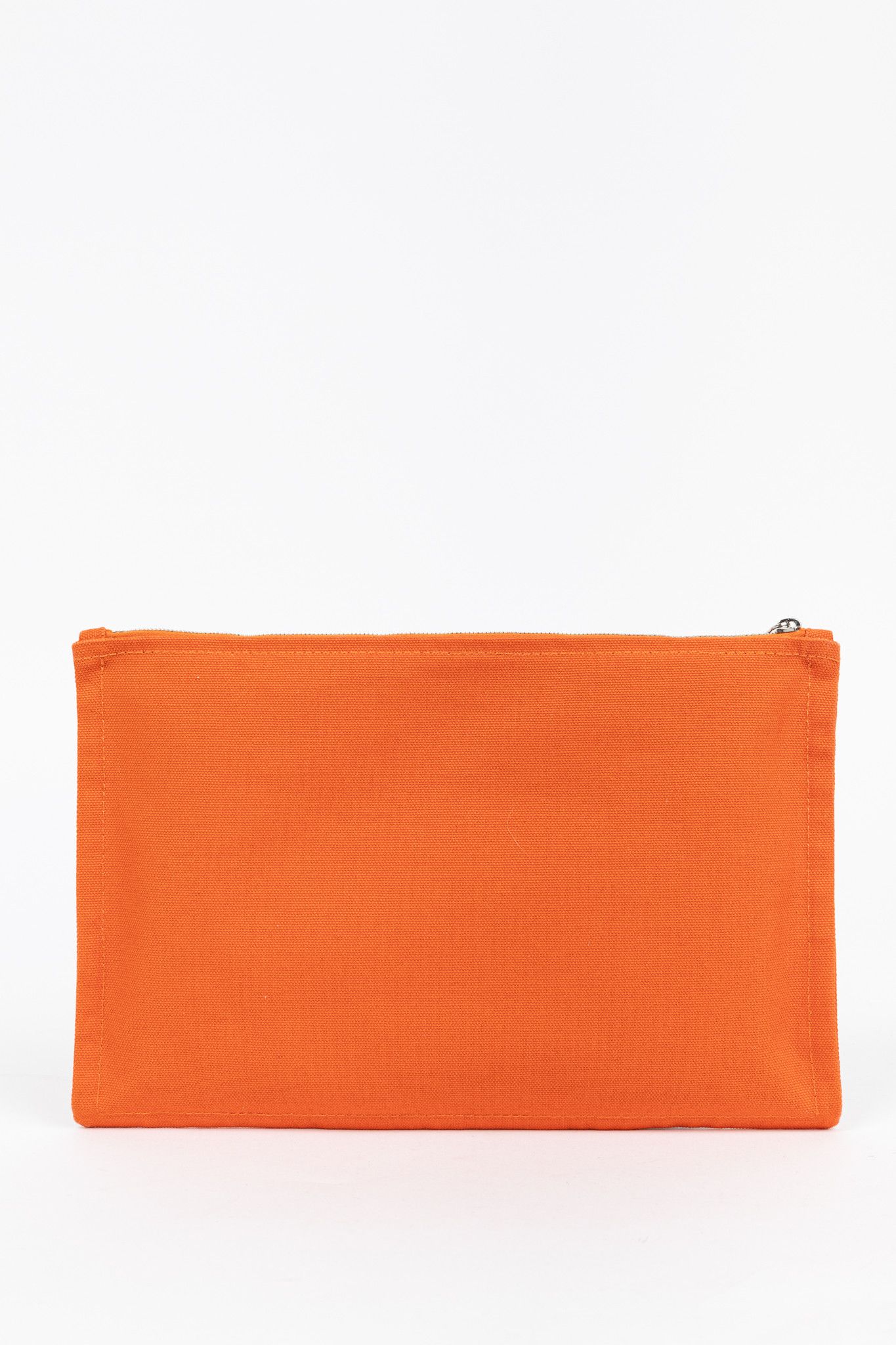 Hermes Hermes Flat Yachting GM Orange Logo Toile Pouch Size ONE SIZE - 4 Thumbnail