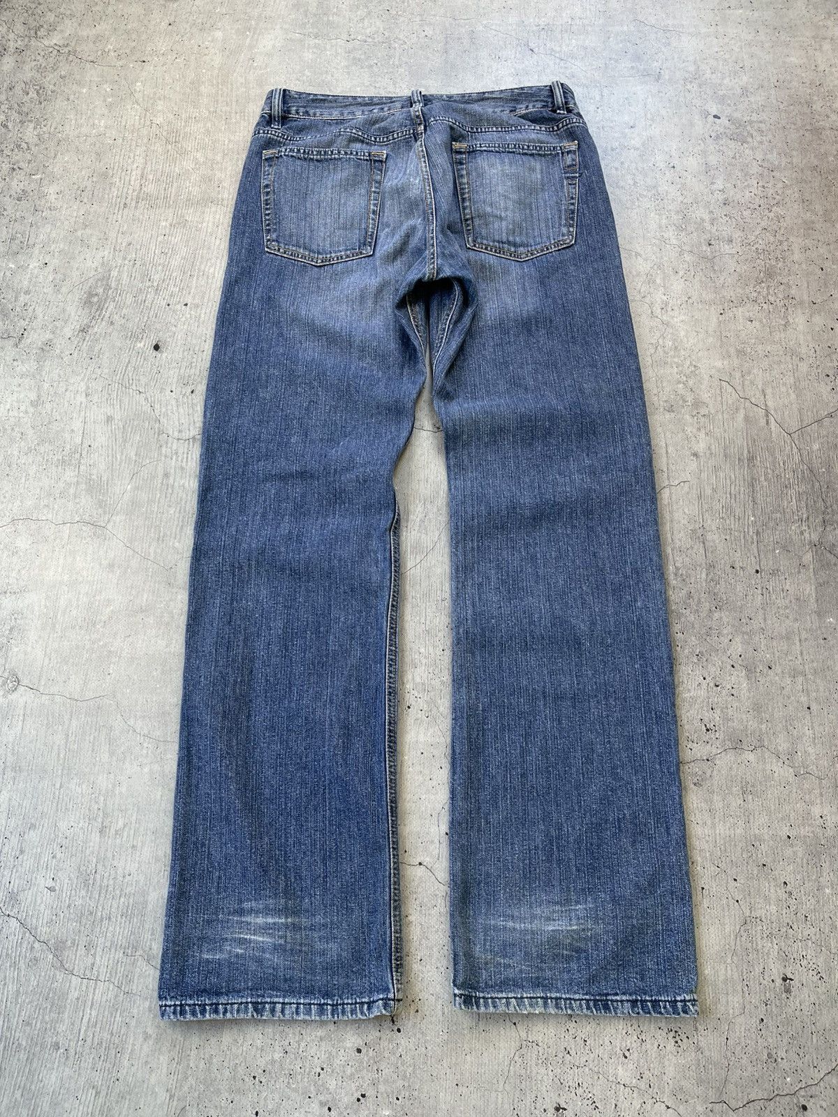Diesel Vintage Diesel Jeans Distressed Faded Flared Wide Baggy Y2K Size US 33 - 2 Thumbnail