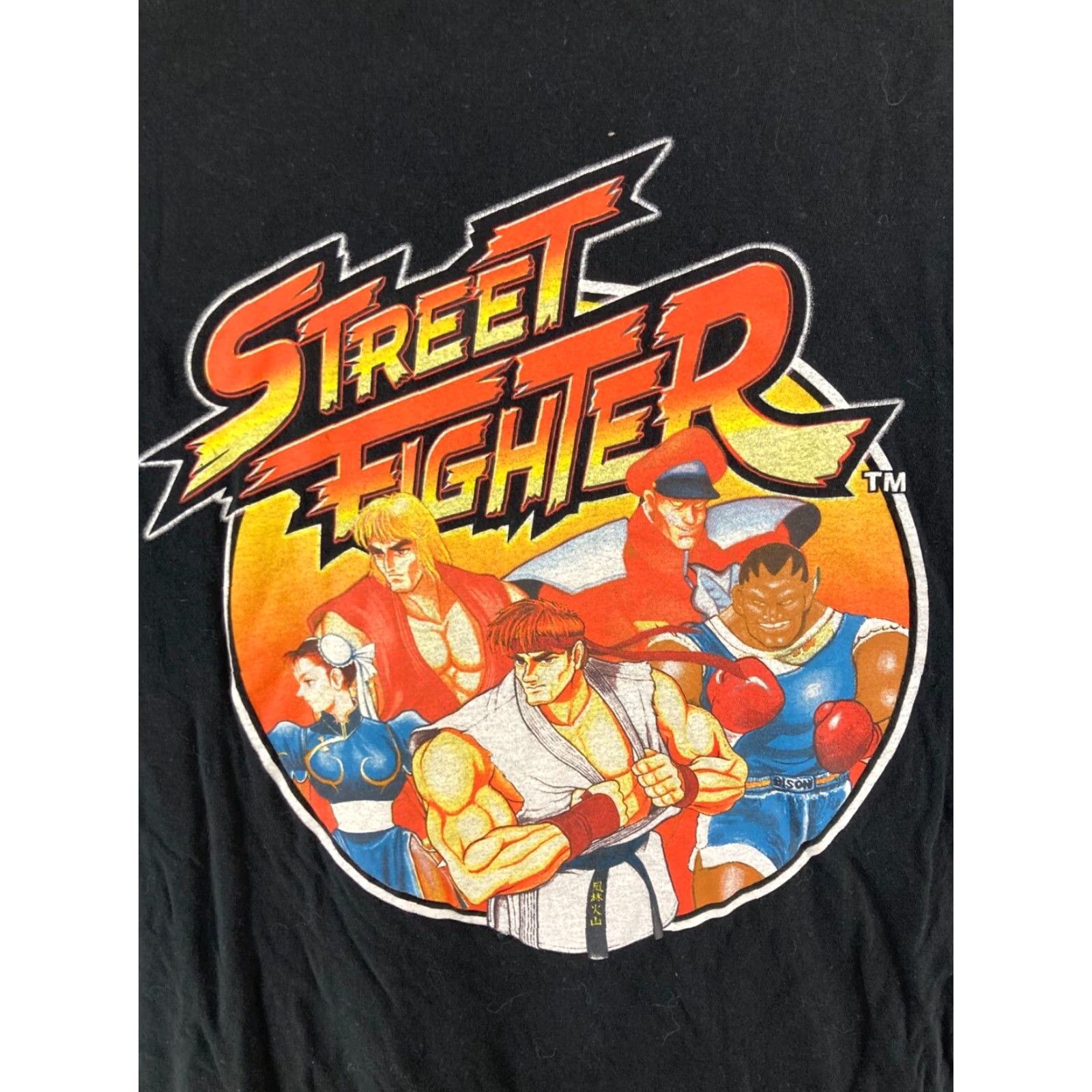 Vintage Capcom Street Fighter TShirt Mens XL Black Graphic Print Video Games Shirt Size US XL / EU 56 / 4 - 4 Thumbnail