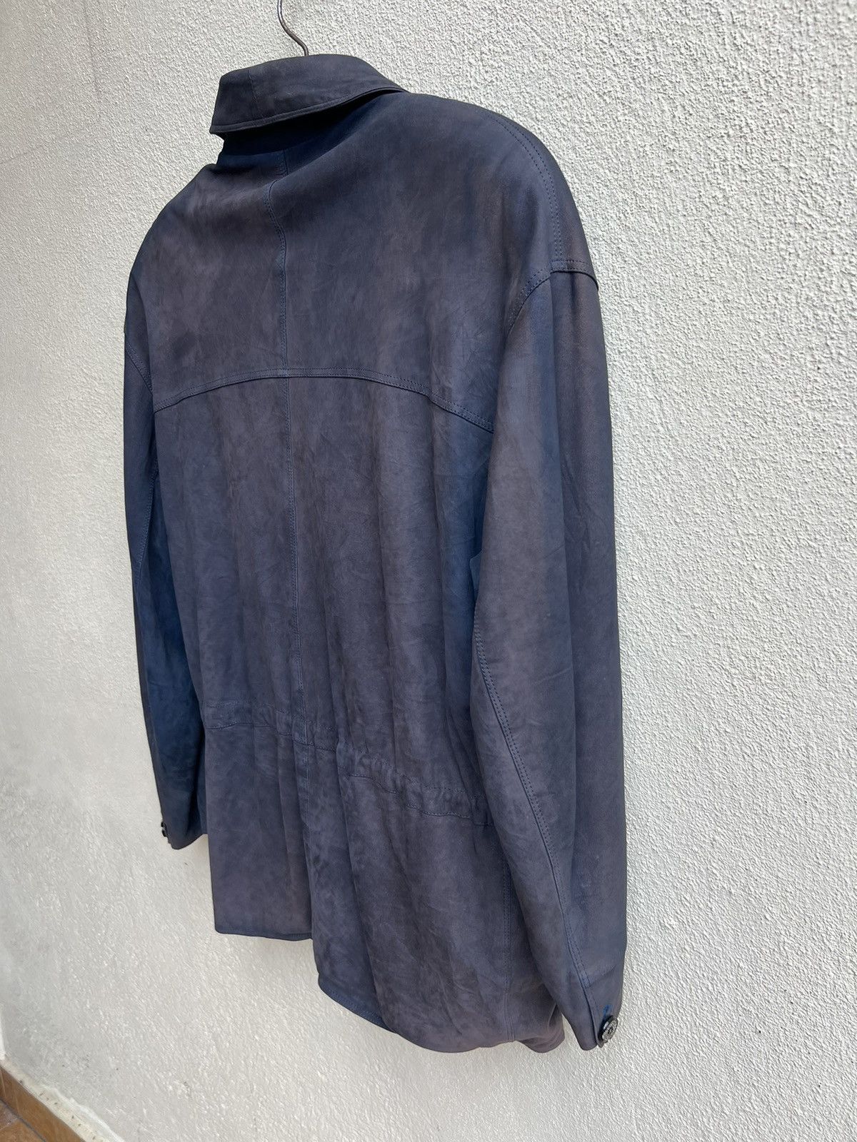 SERAPHIN Seraphin France Distress Sun Fade Oversize Leather Jacket Size US S / EU 44-46 / 1 - 13 Thumbnail