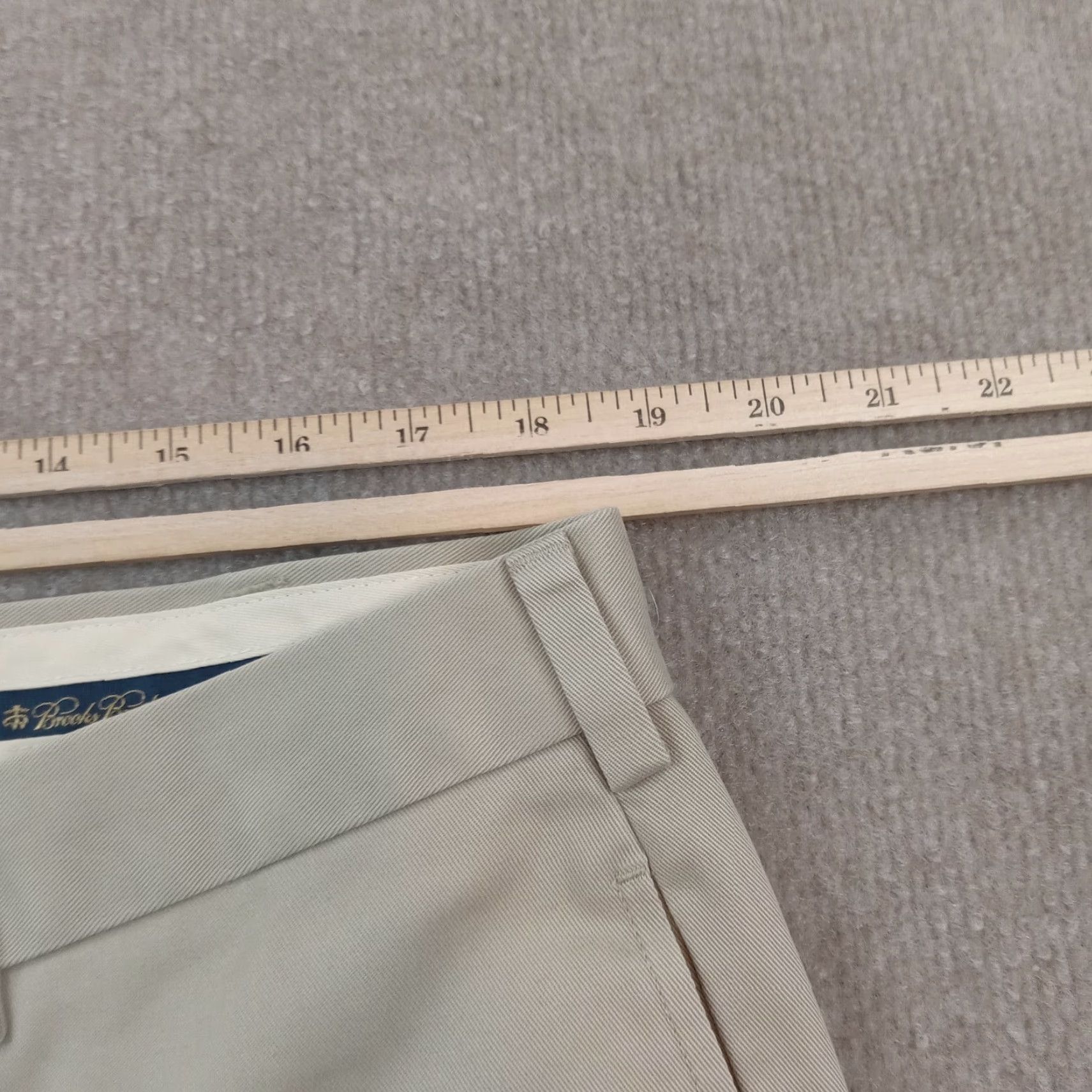 Brooks Brothers Brooks Brothers Mens Chino Pants 38x34 Beige Clark Fit Straight Cotton Business Casual Size US 38 / EU 54 - 5 Thumbnail