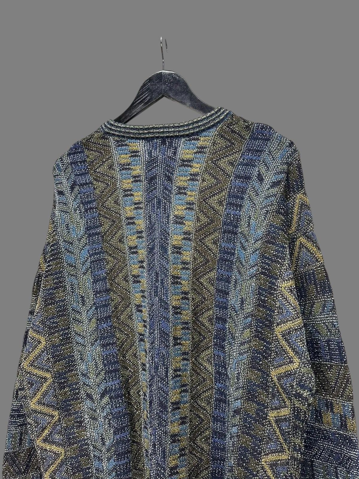 Coogi Vintage Harald’s Blue Pattern Knit Sweater Size 52 Size US L / EU 52-54 / 3 - 12 Thumbnail