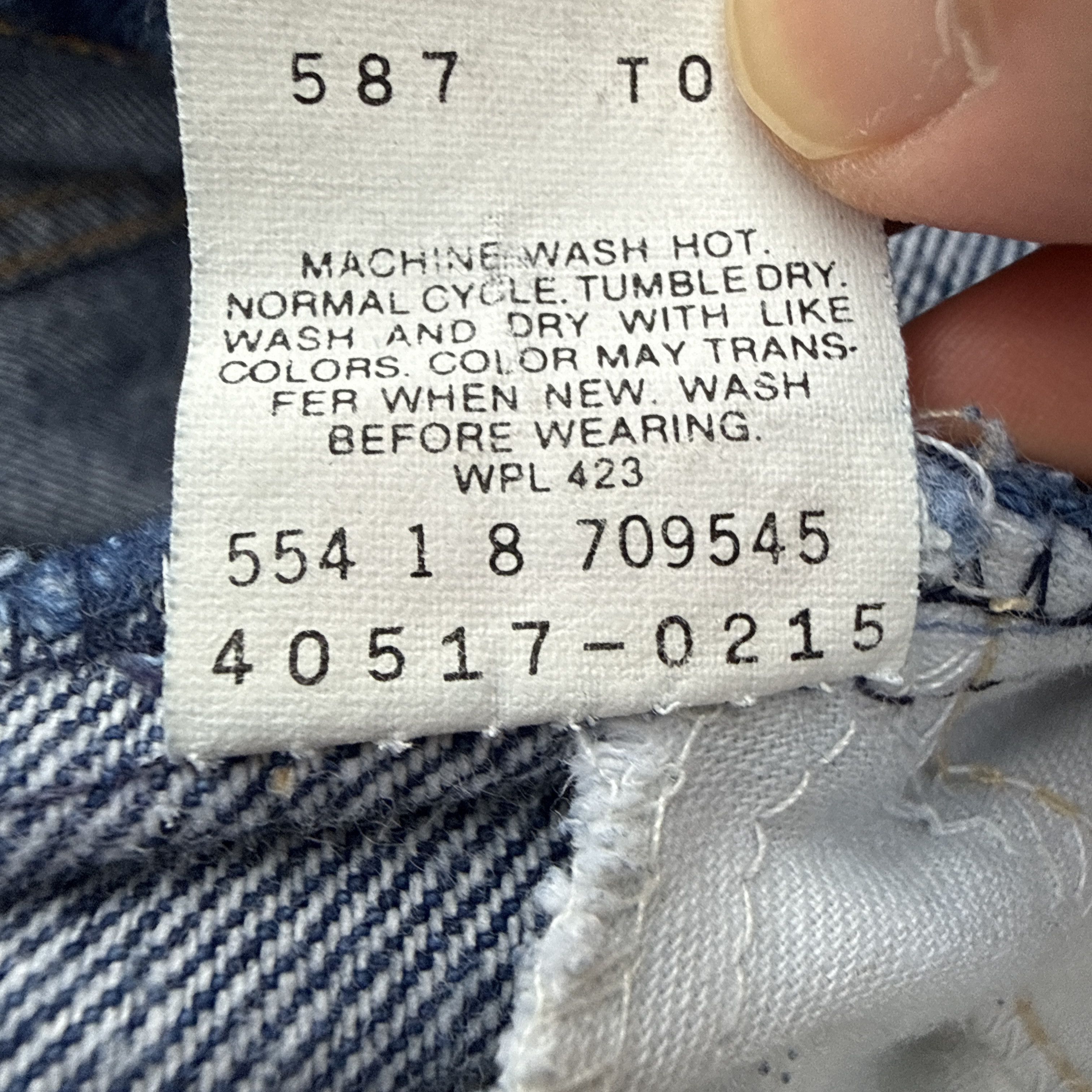 Levi's Vintage Levi 517 Bootcut Jeans Orange Tab Dark Size US 33 - 8 Thumbnail