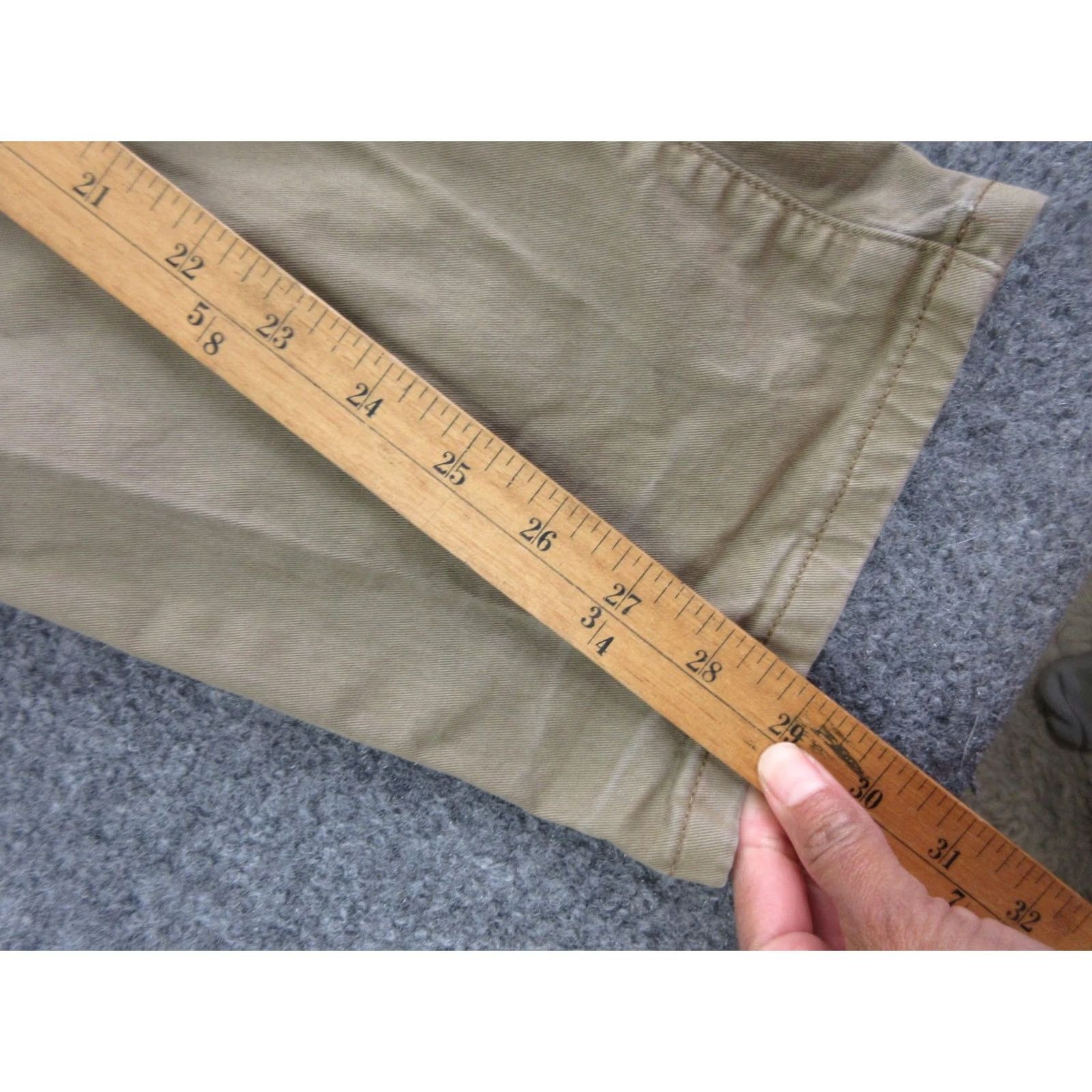 Flint And Tinder Flint and Tinder Pants Mens 33x30 Beige Straight Fit Stretch Khakis Casual Size US 33 - 4 Thumbnail