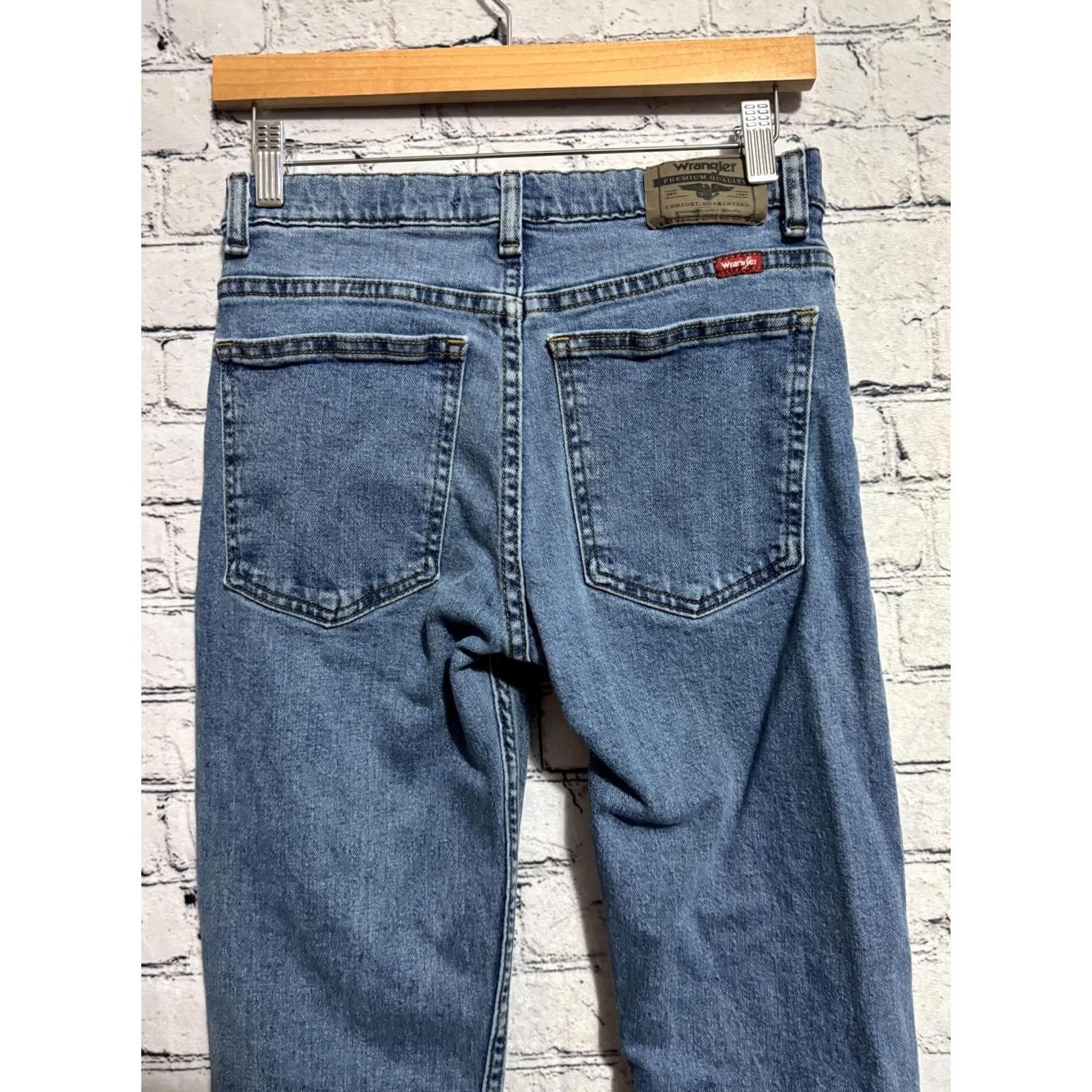 Wrangler Wrangler Jeans Straight Fit 27 28 Blue Women Regular Size 14 27in 28in Denim Cotton Button Size 27" / US 4 / IT 40 - 7 Thumbnail