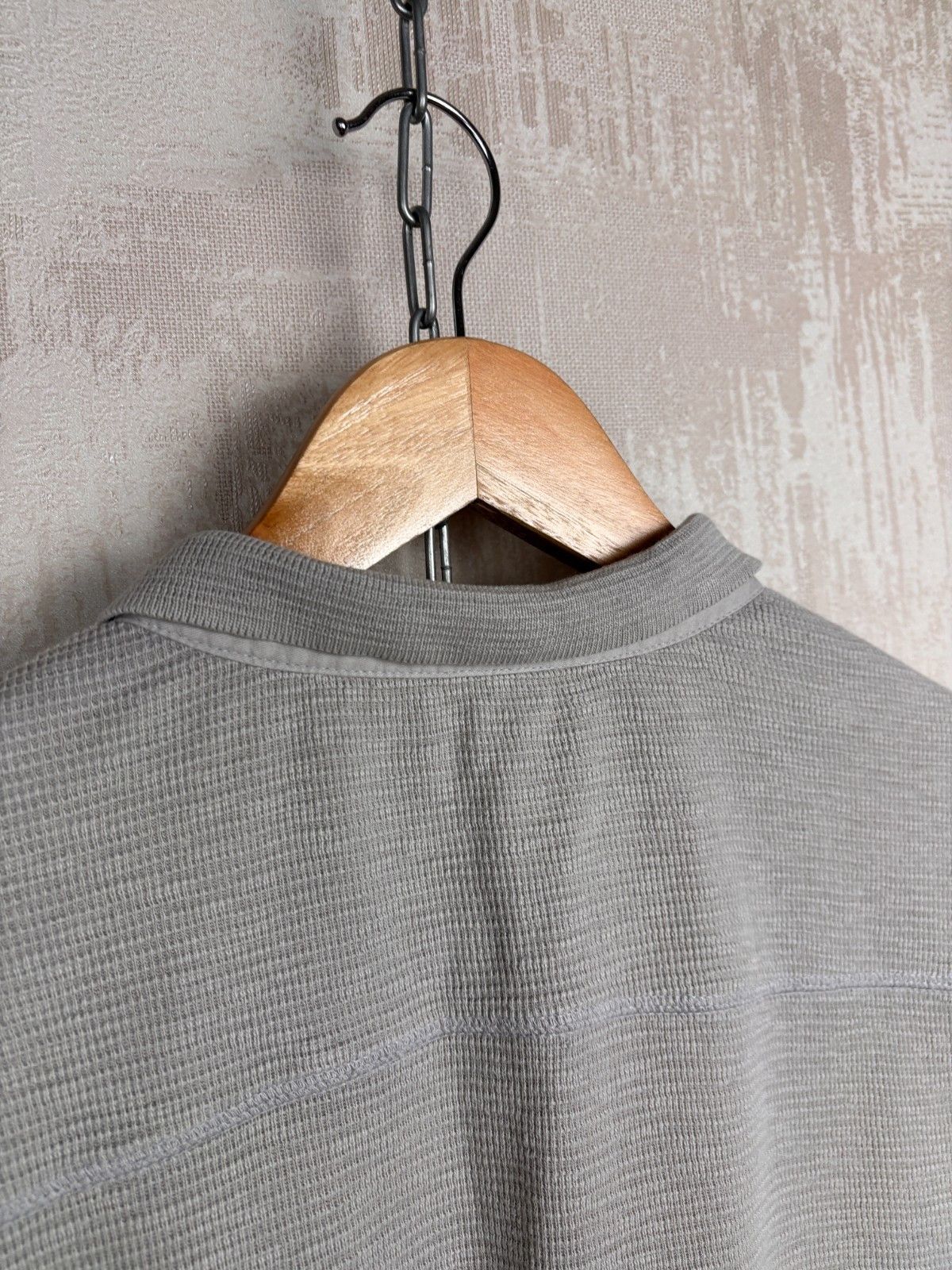 Allsaints AllSaints Clash Long Sleeve Polo Waffle Textured Size L Size US L / EU 52-54 / 3 - 16 Thumbnail