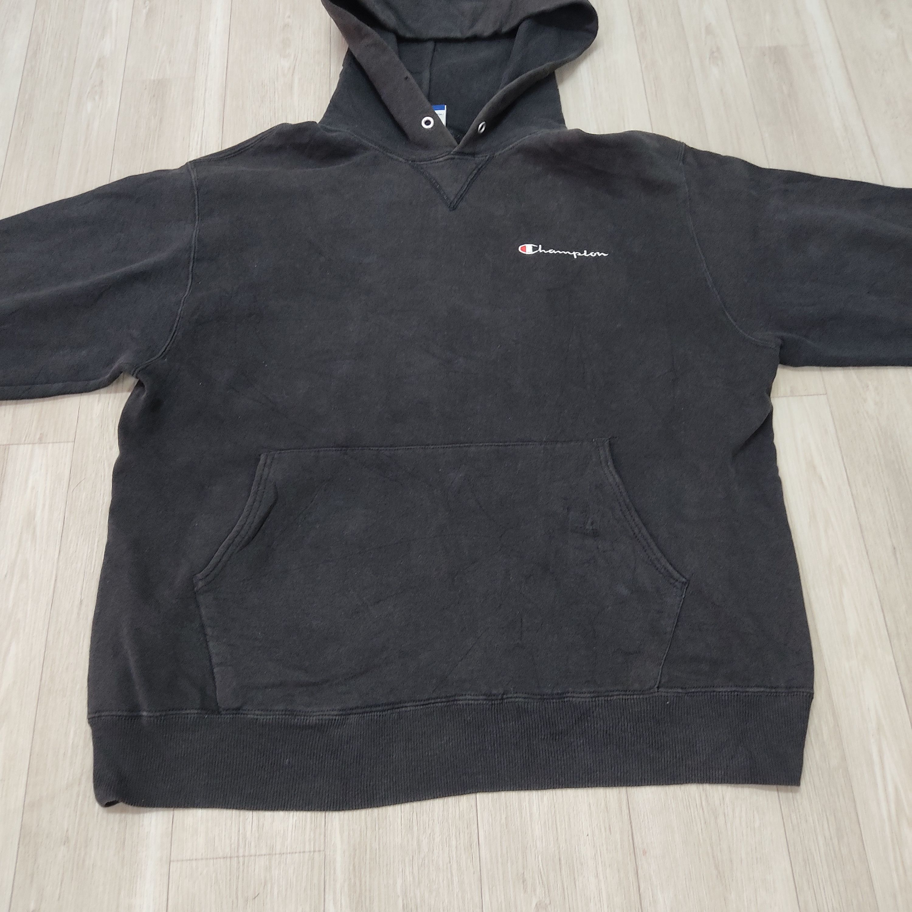 Champion Vintage 90s CHAMPION Script Logo Faded Pullover Hoodie Size US L / EU 52-54 / 3 - 4 Thumbnail
