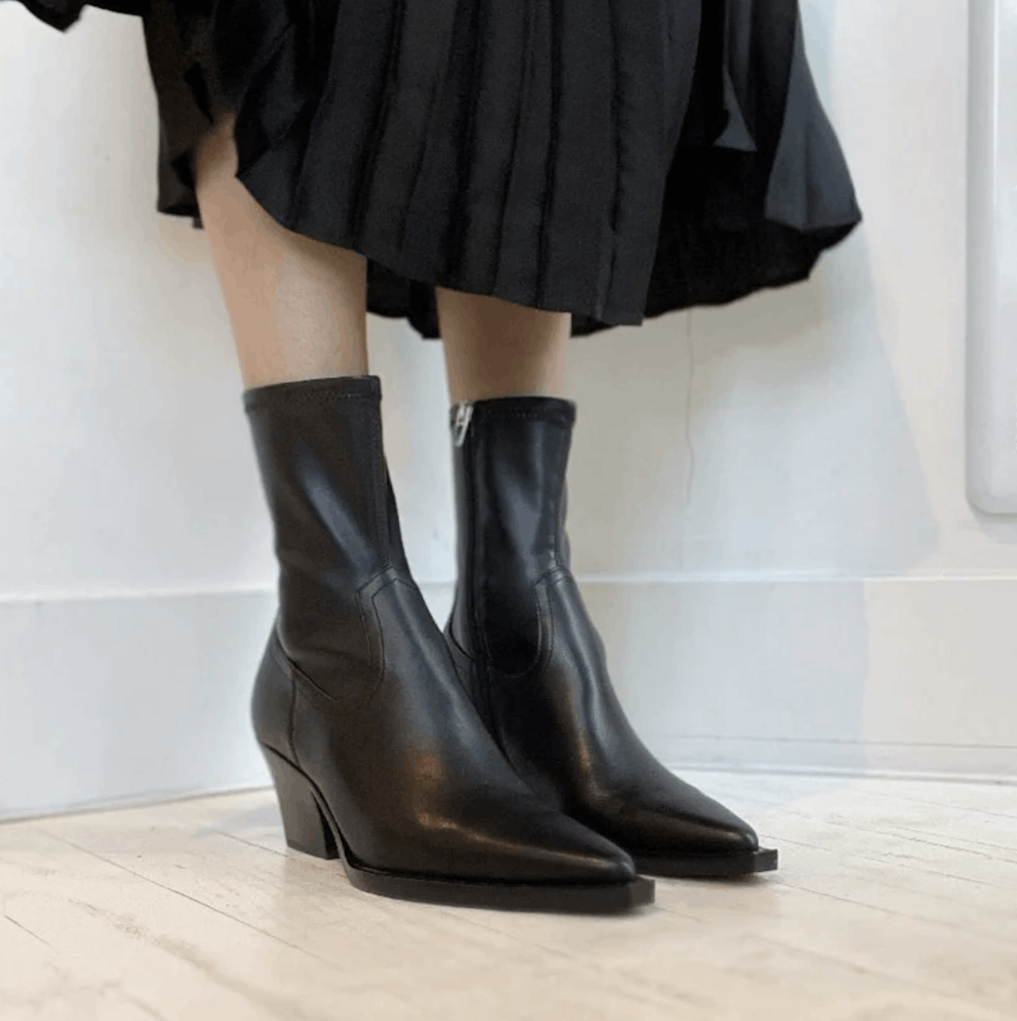 SOLD Rutger Black Leather Boots