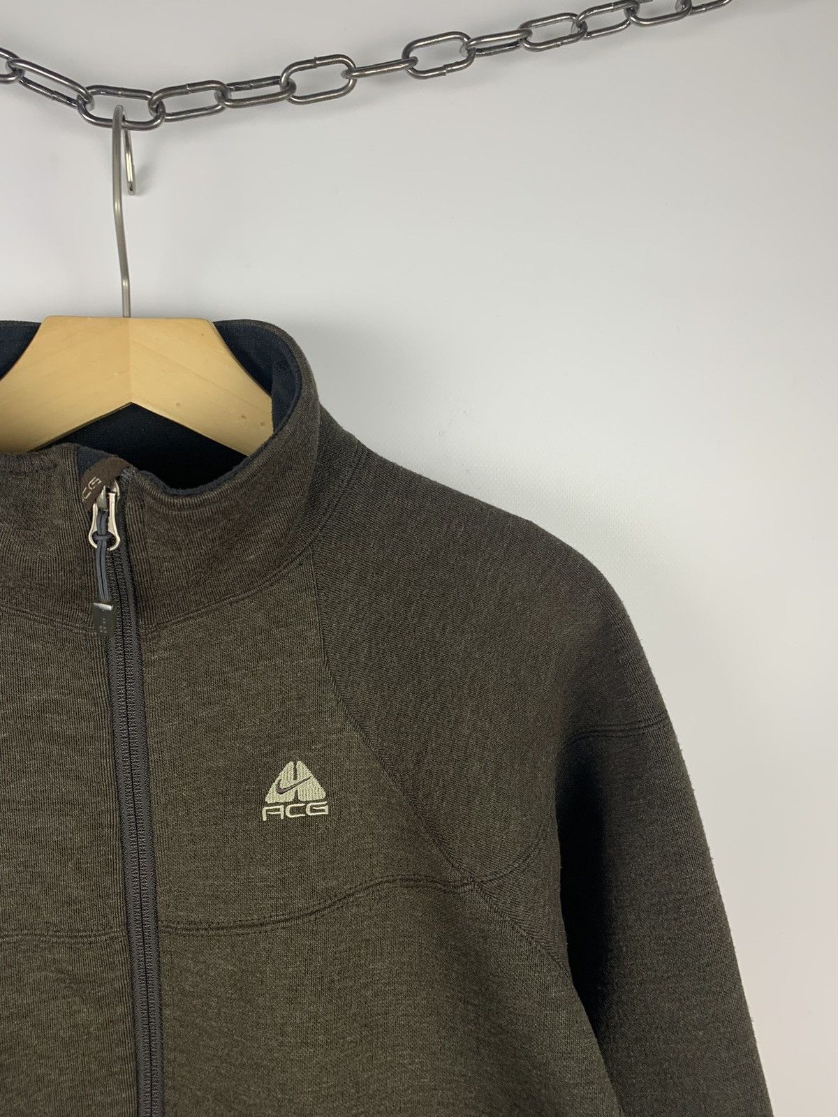 Nike ACG Vintage Nike ACG Full Zip Sweatshirt Brown Ladies Size M Y2K Size M / US 6-8 / IT 42-44 - 4 Thumbnail