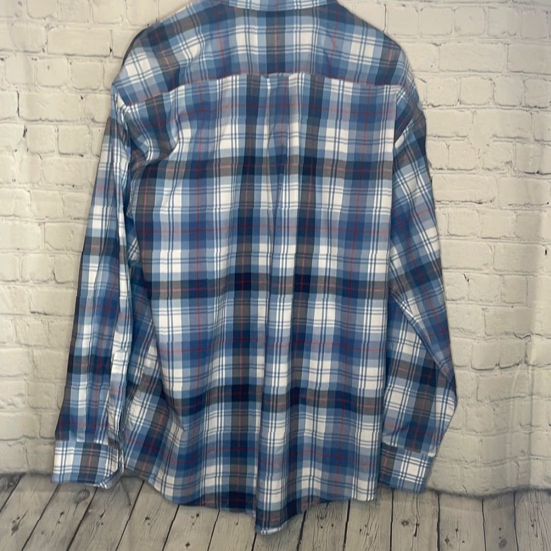 Allen Edmonds Allen Edmonds Men Dress Shirt Button Down Long Sleeve Slim Fit XL Multicolor Shirt Mens Size 46R - 3 Thumbnail