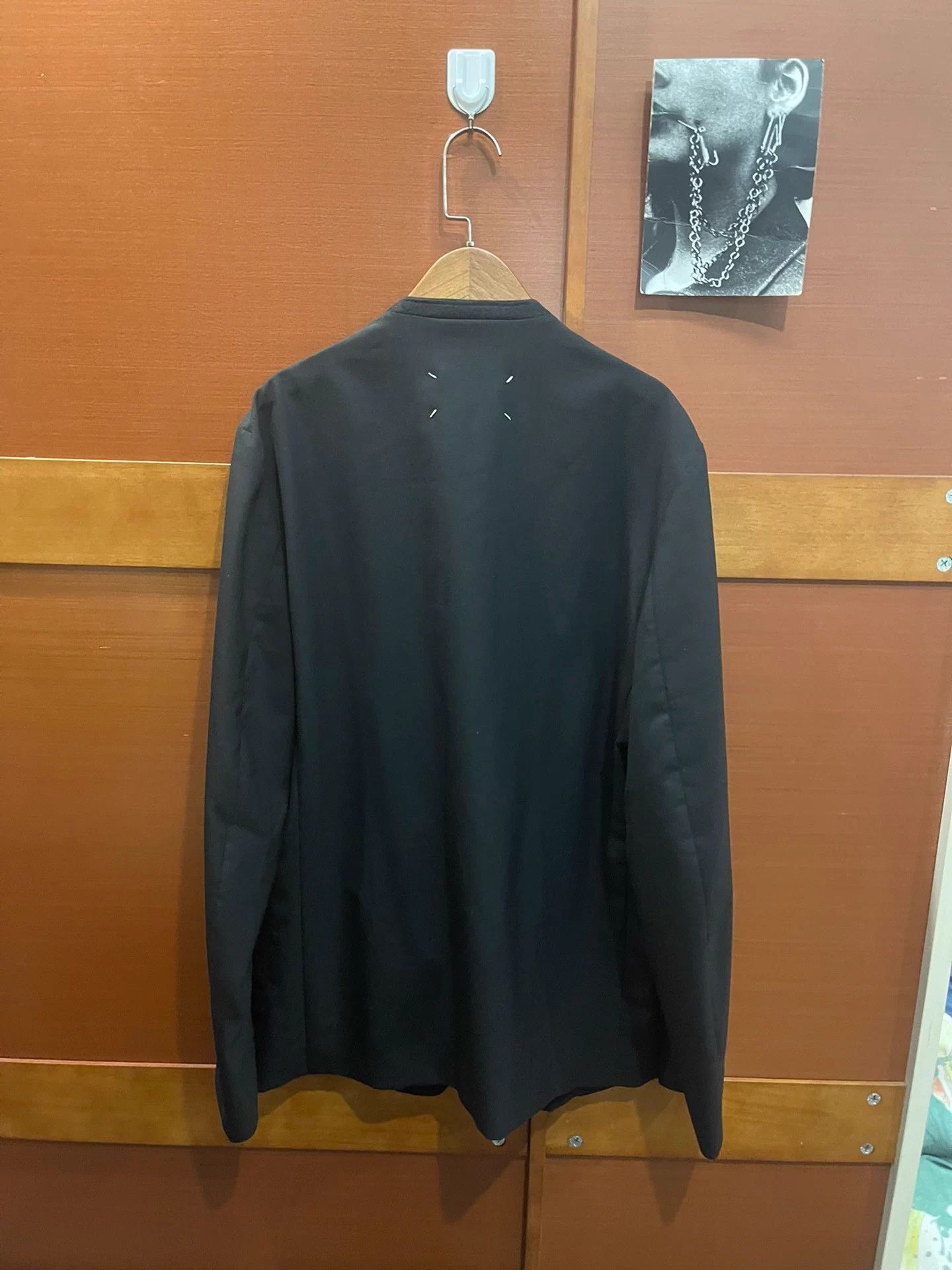 Maison Margiela Maison Margiela collarless wool thin blazer 48 Size 48S - 4 Thumbnail