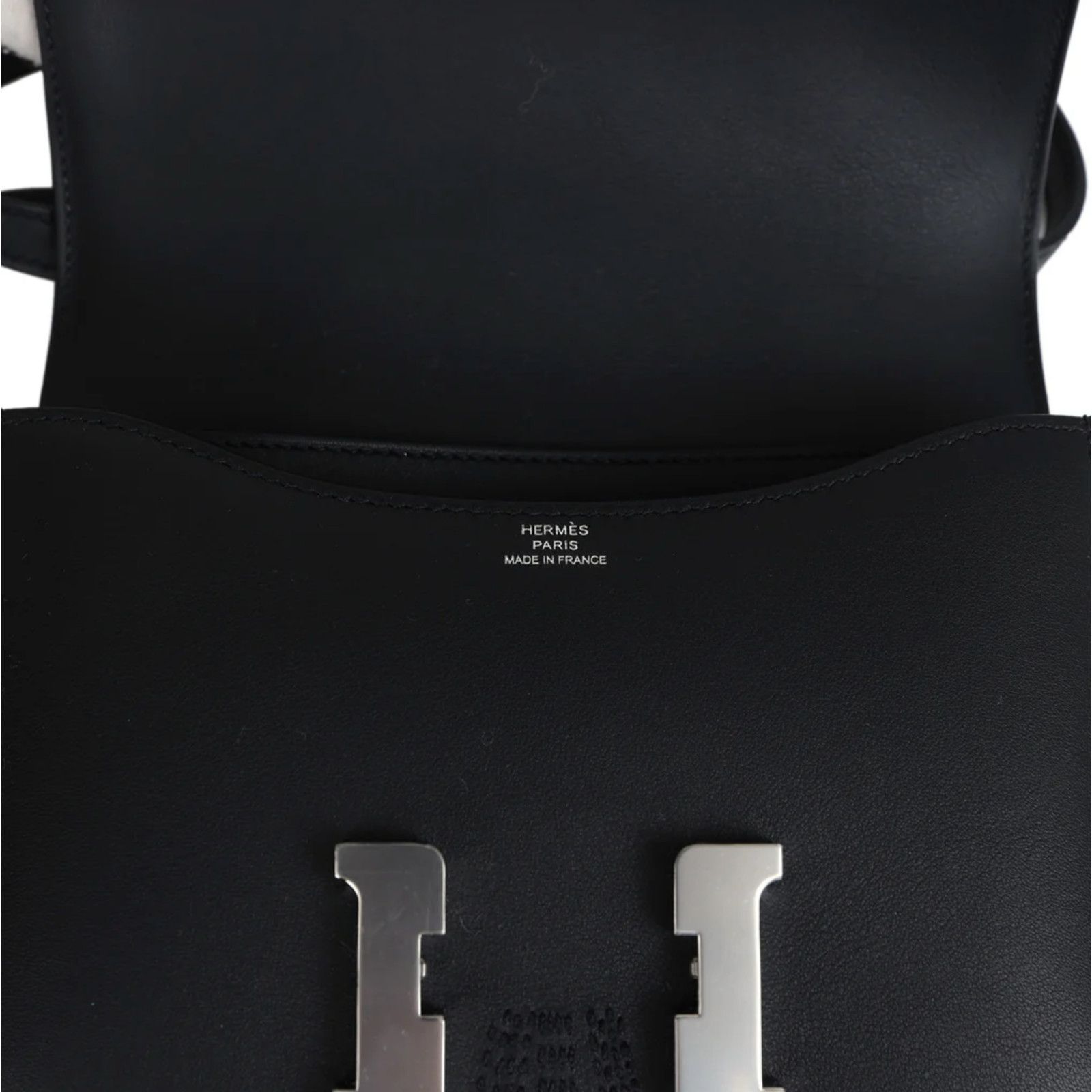 Hermes Hermes Constance Black Embroidered Palladium Hardware Bag Size ONE SIZE - 9 Thumbnail