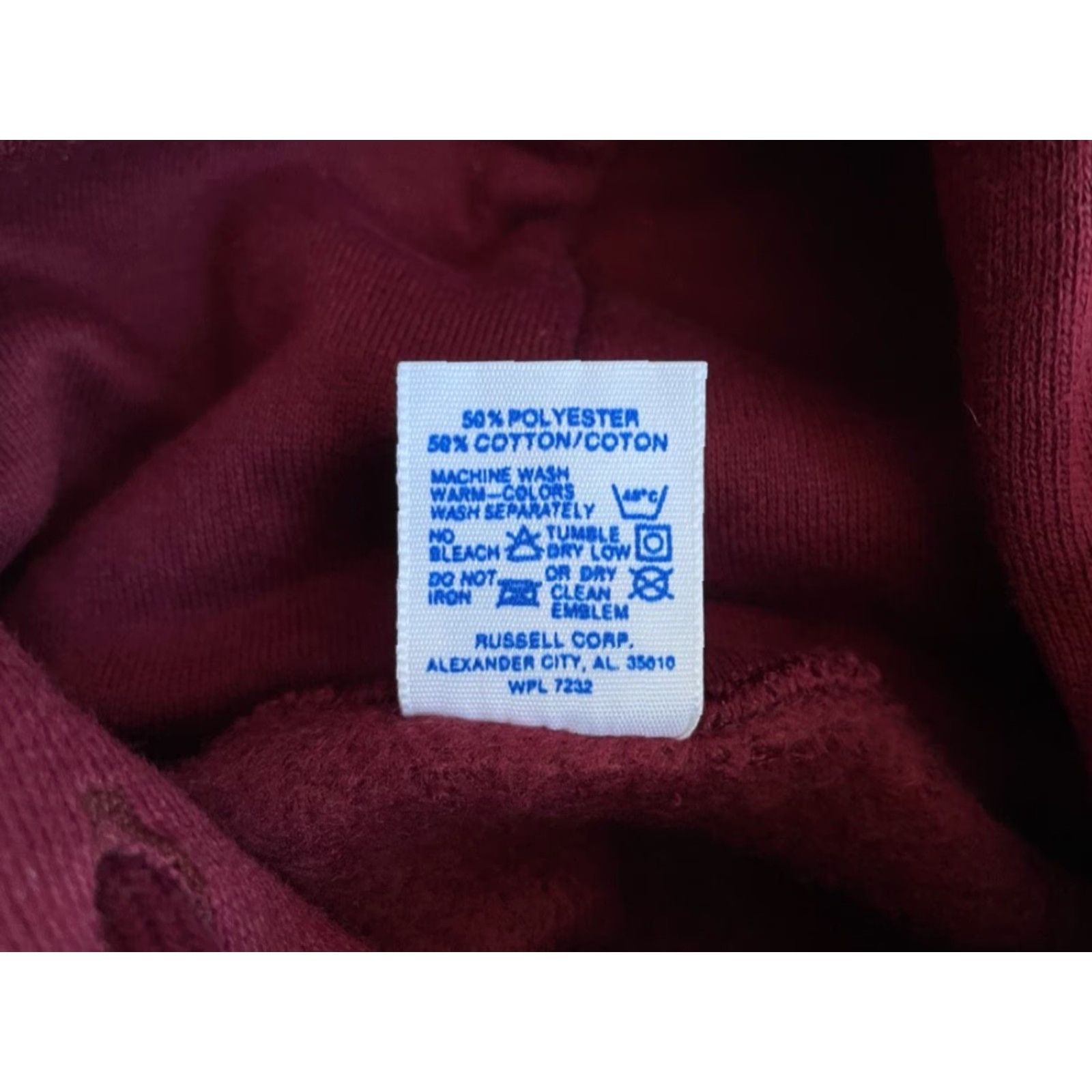 Russell Athletic VINTAGE Russell Athletic Hoodie Mens S Deadstock NWT 90s USA Red Sweatshirt Crew Shirt Warm Mens Size US S / EU 44-46 / 1 - 5 Thumbnail