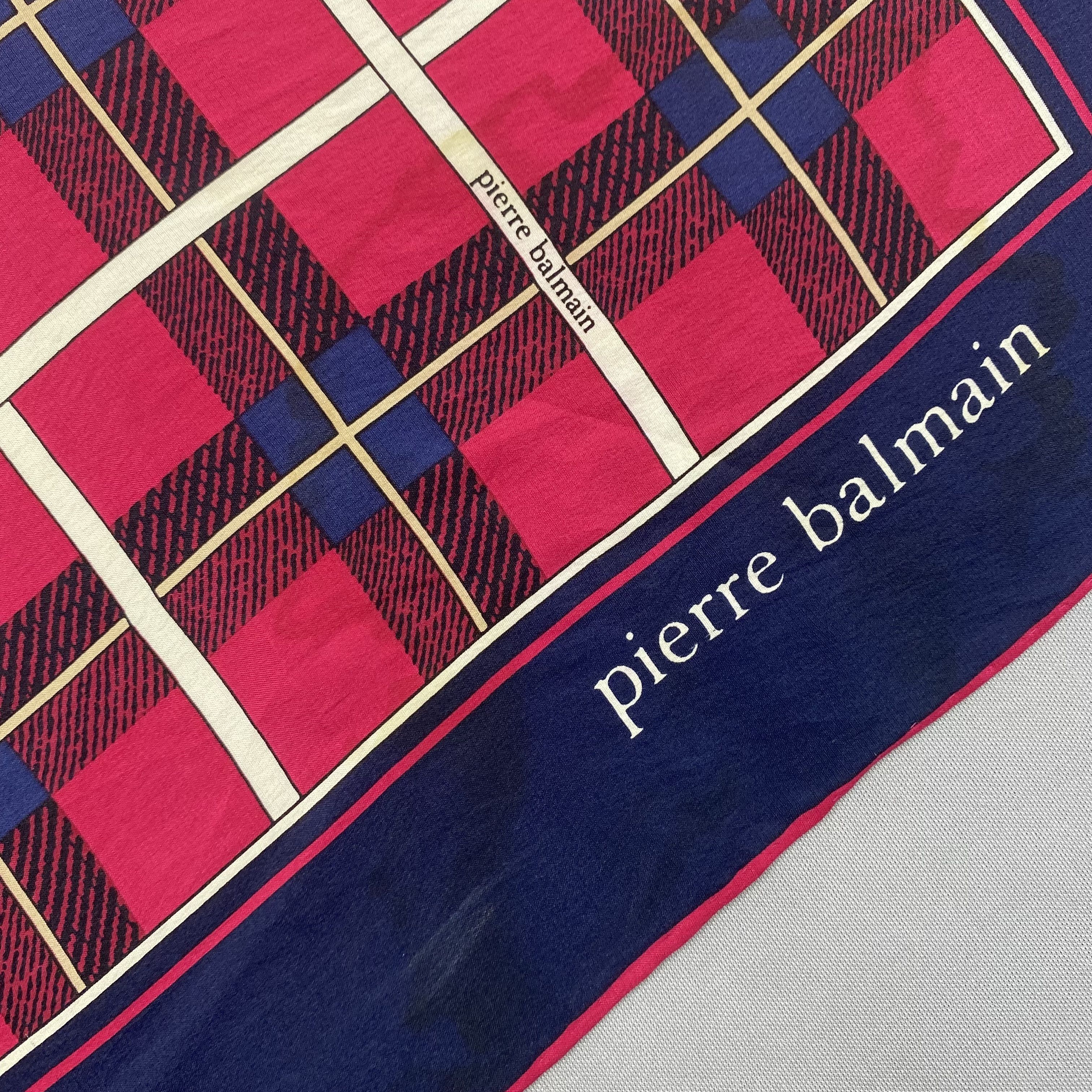 Japanese Brand Vintage Pierre Balmain SILK Scarf Twill Stole Wraps Scarves Size ONE SIZE - 10 Thumbnail