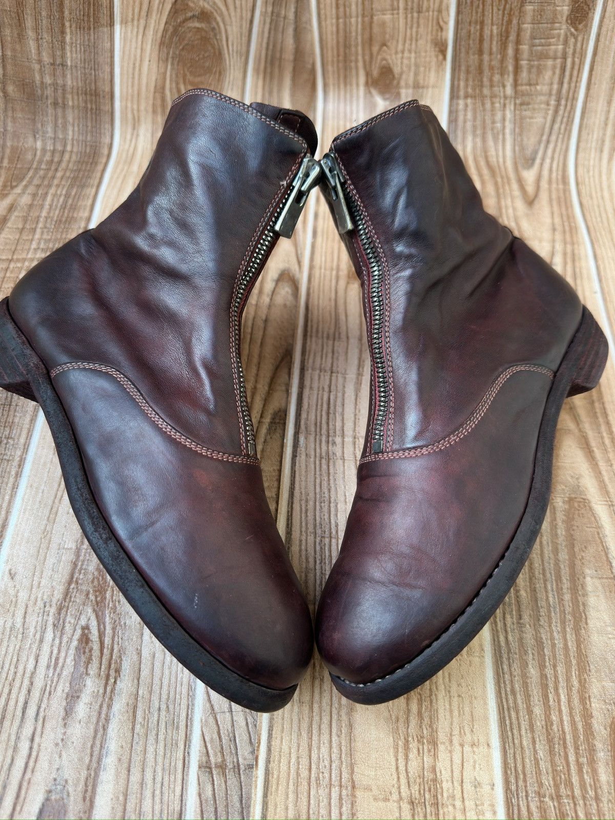 Guidi Guidi 210 Soft Horse Leather Front Zip up Boots Size US 7 / IT 37 - 6 Thumbnail