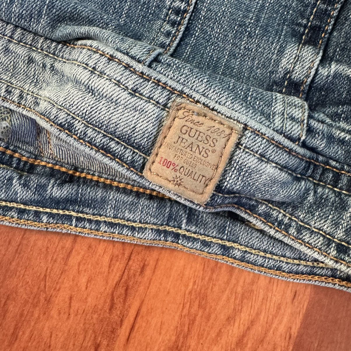 Guess Vintage Y2K Guess Embroidered Denim Vest Jacket Size S / US 4 / IT 40 - 6 Thumbnail