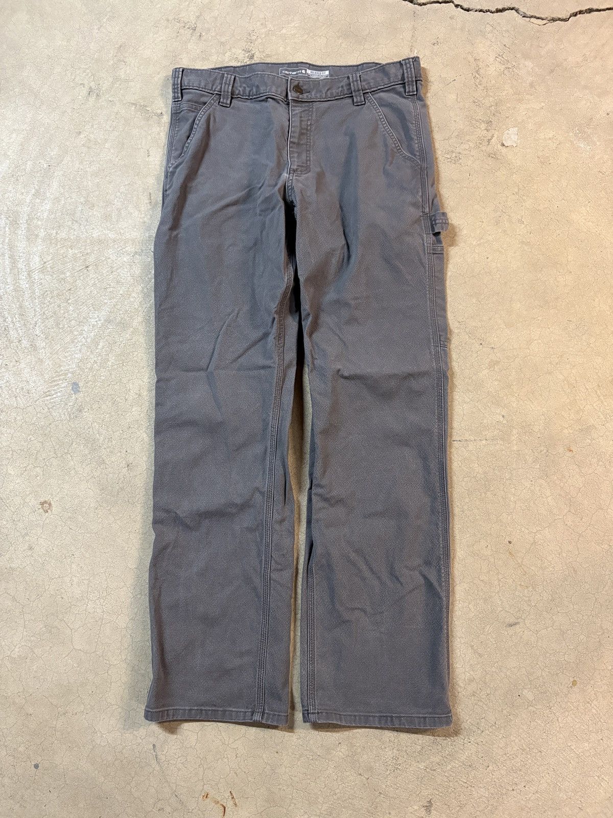Carhartt Carhartt Y2K Relaxed Fit Smoke Gray Carpenter Pants 34x32 Size US 34 / EU 50 - 3 Thumbnail