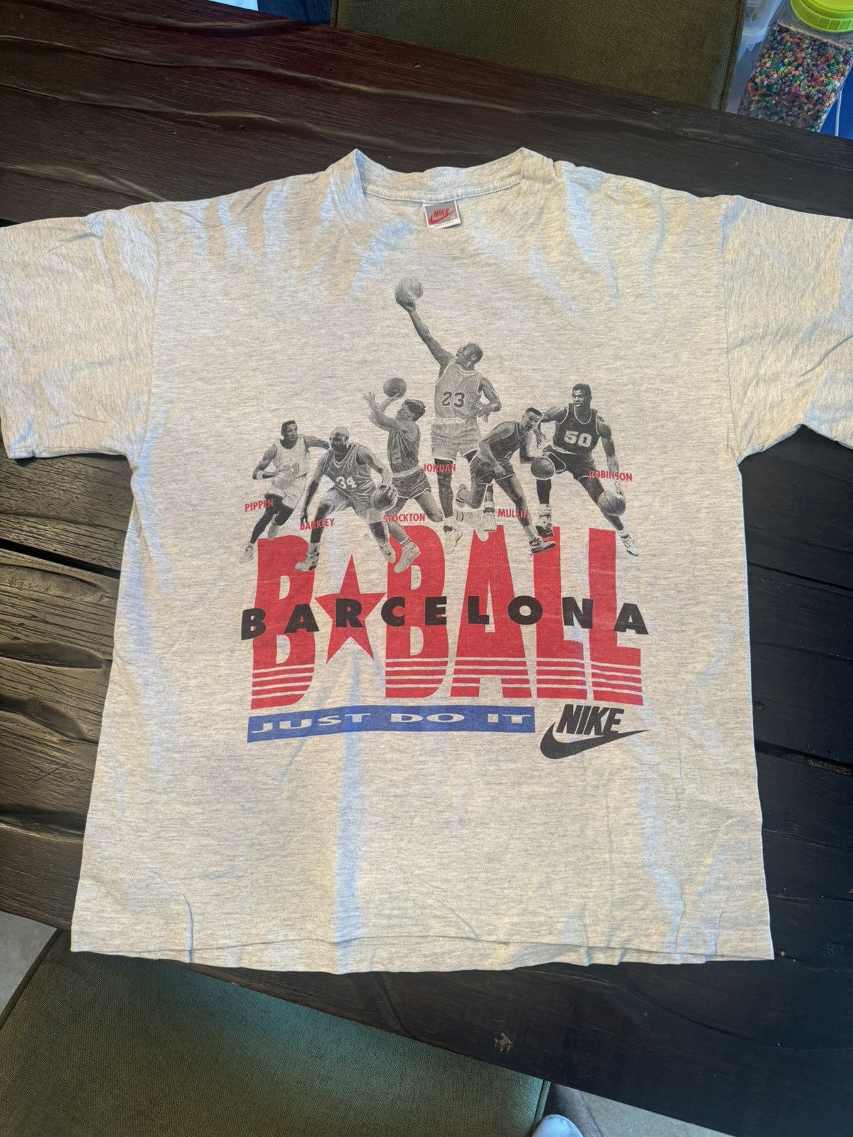 Nike × Vintage DREAM TEAM VINTAGE NIKE TEE RARE - UNKNWN Size US XL / EU 56 / 4 - 1 Thumbnail