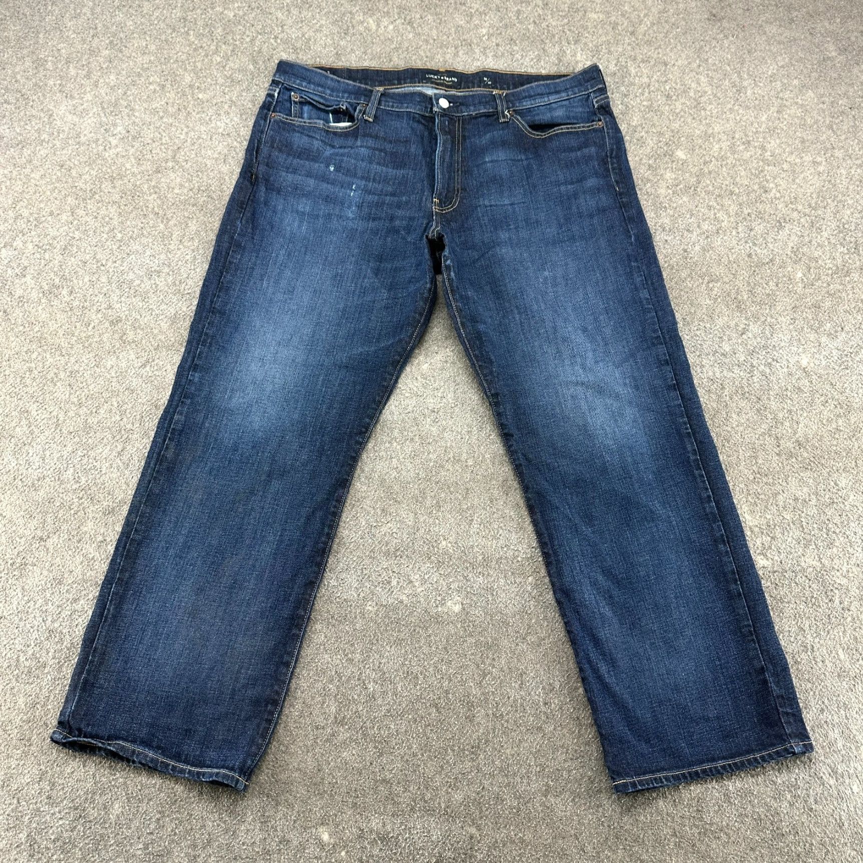 Lucky Brand Lucky Brand 361 Jeans Mens 38x30 Blue Vintage Straight Dark Wash Stretch Flex Denim 5-Pocket Regular Rise Dark Blue Mens Jeans Size US 38 / EU 54 - 2 Thumbnail