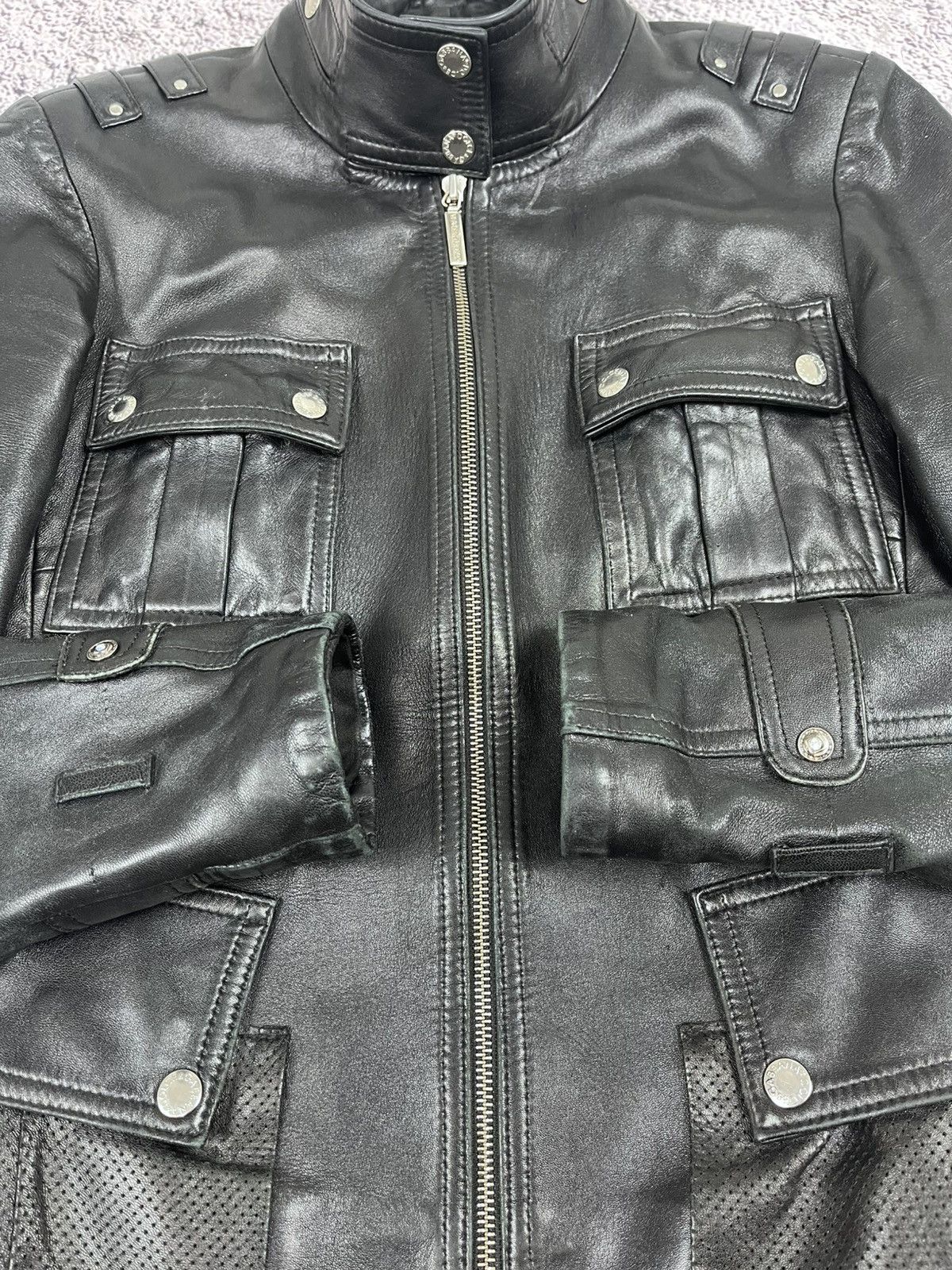 Leather Vintage D&G Style Leather Military jacket size S Avant Garde Size S / US 4 / IT 40 - 10 Thumbnail