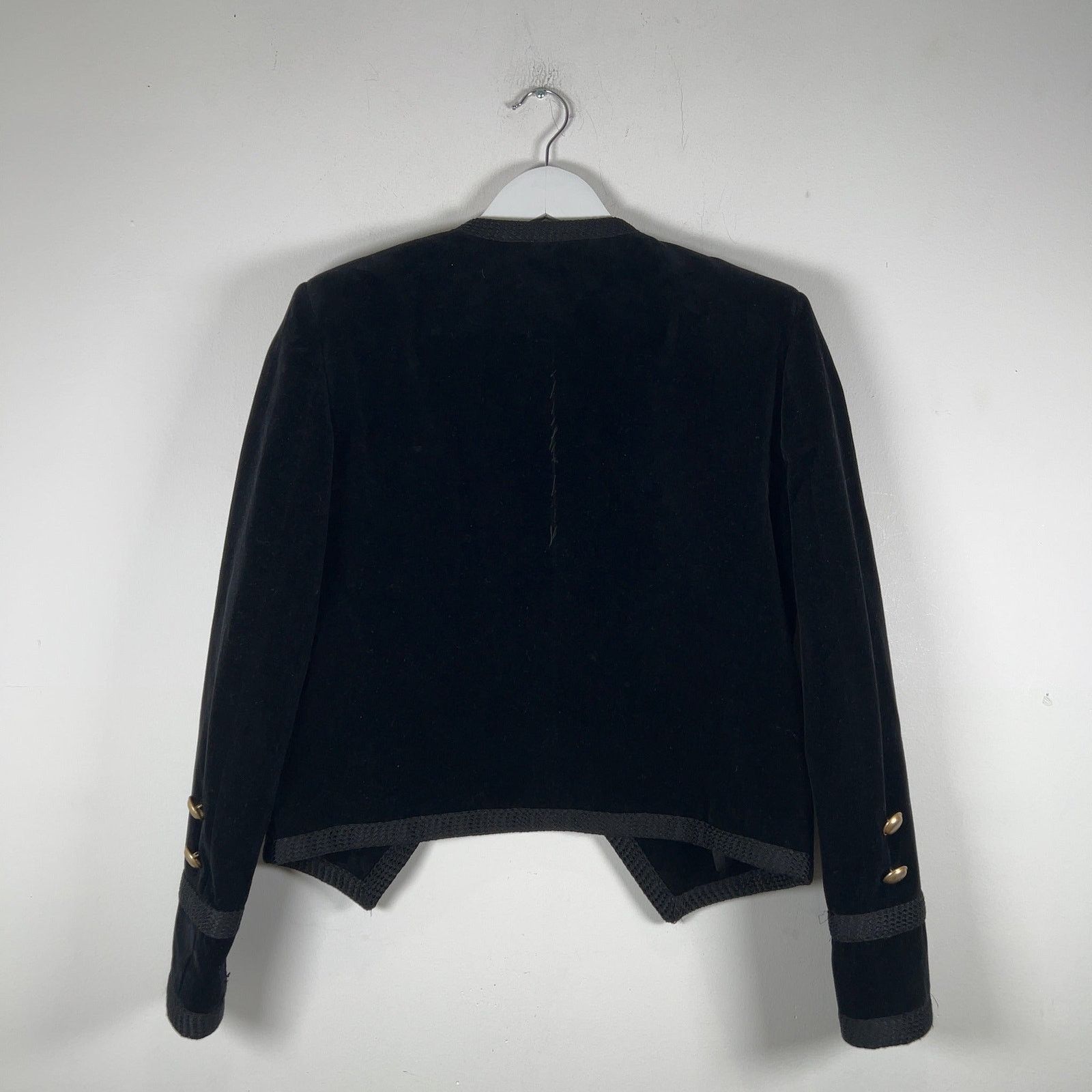 Saint Laurent Paris Saint Laurent Double Breasted Velour Short Blazer Jacket Size S / US 4 / IT 40 - 6 Thumbnail