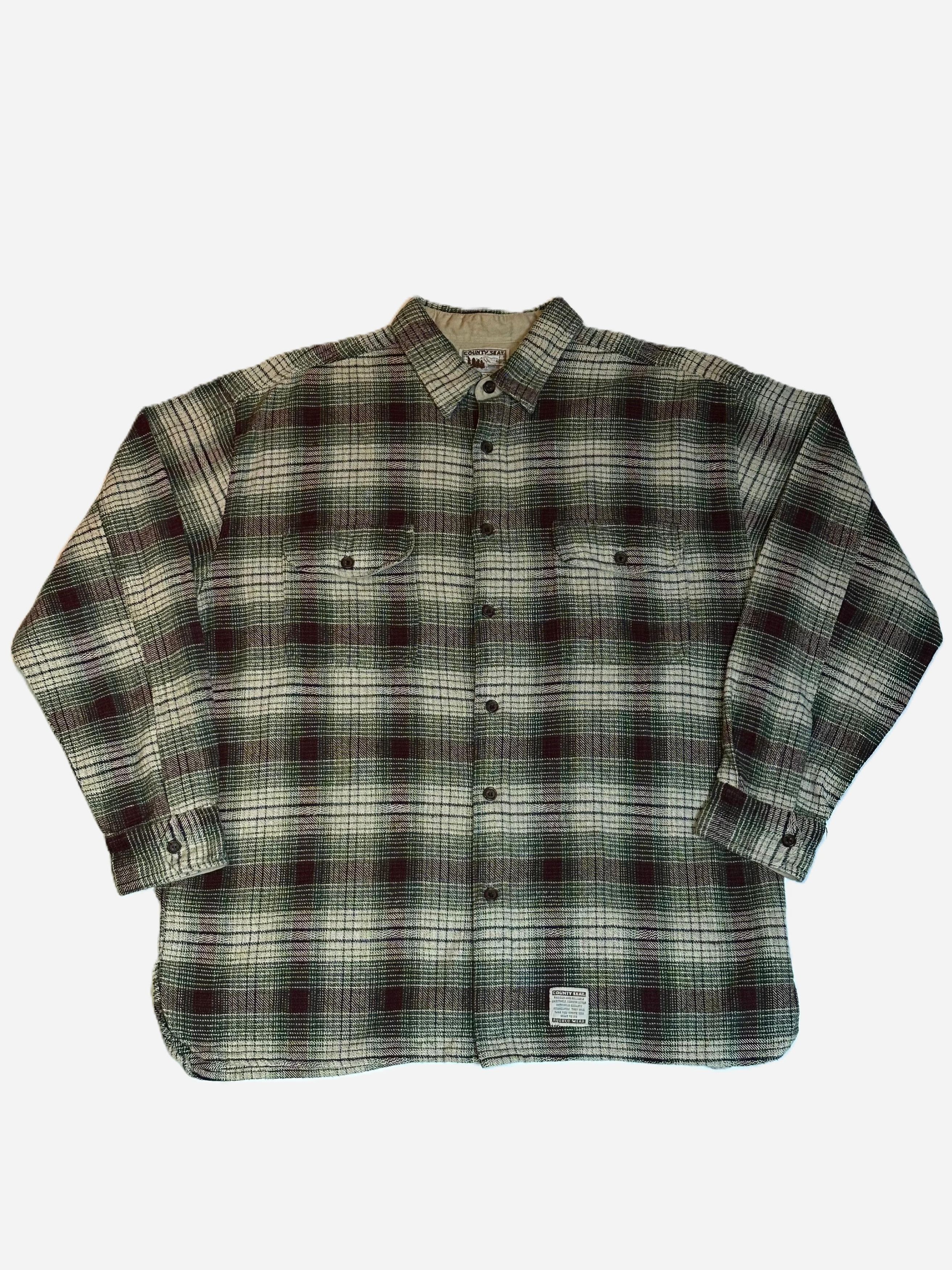 Vintage County Seat Rugged Wear Plaid Flannel Size US XL / EU 56 / 4 - 1 Thumbnail