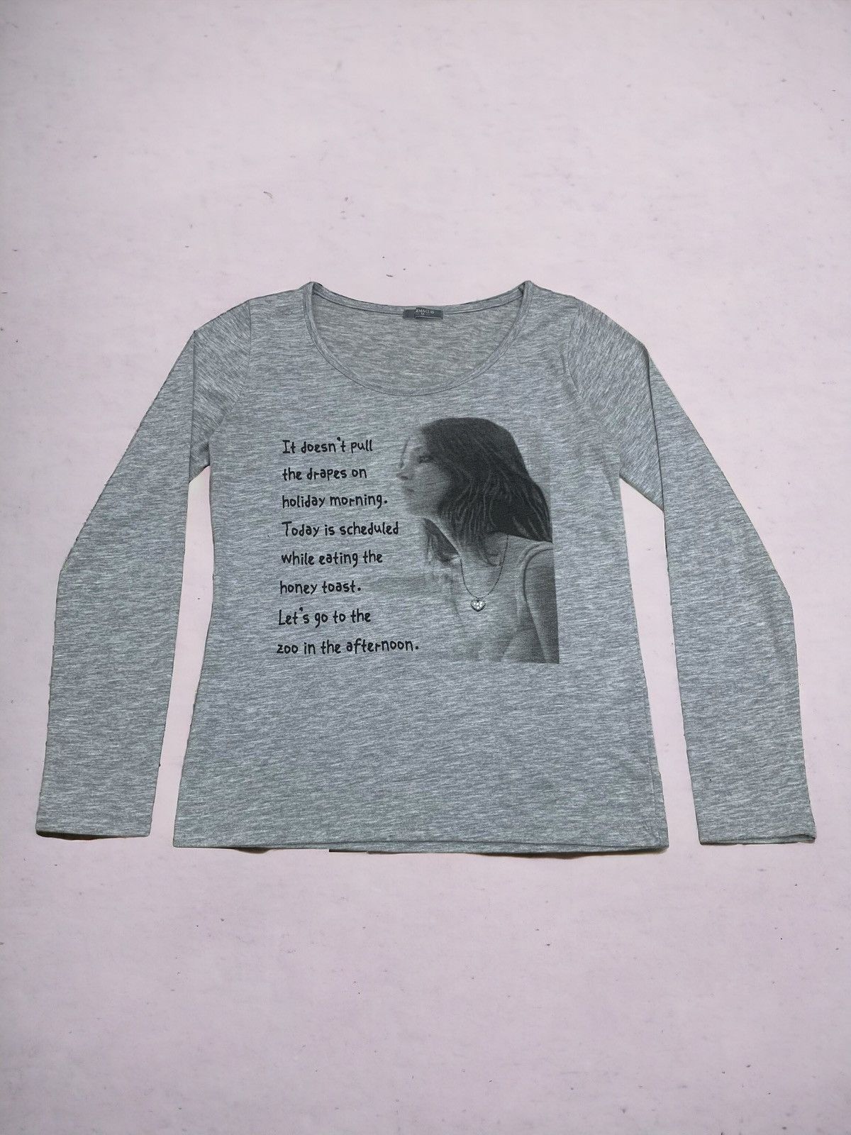Hysteric Glamour Cinema Club Girl Photo Tee Life Poem Size M / US 6-8 / IT 42-44 - 1 Thumbnail