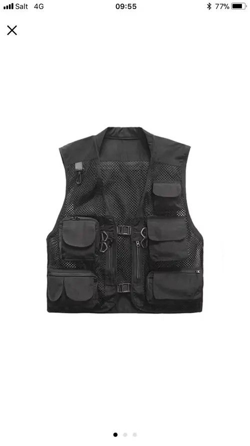 Handmade × Vintage Black Military Vest Size ONE SIZE - 2 Thumbnail