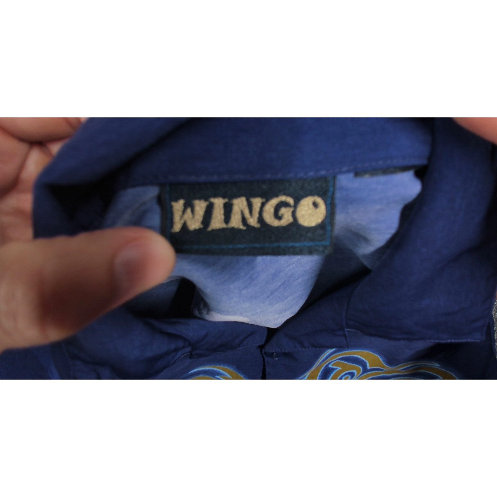 Vintage Wingo Vintage Y2K Boxy Tribal Snake Single Stitch Camp Shirt Size US M / EU 48-50 / 2 - 5 Thumbnail