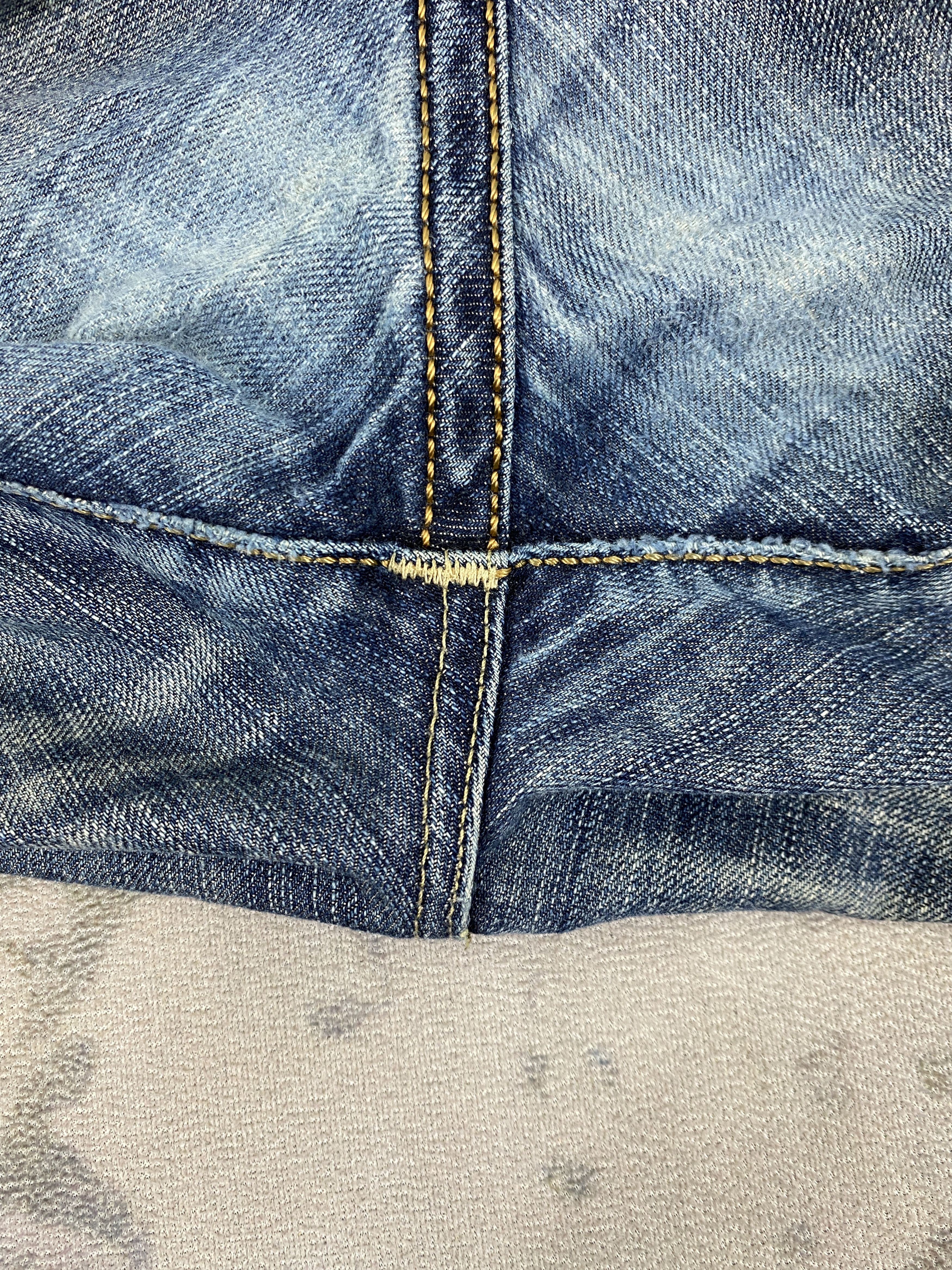 Japanese Brand Faded Blue Vintage Edwin Jeans 40x33.5 Denim- JN3654 Size US 40 / EU 56 - 14 Thumbnail