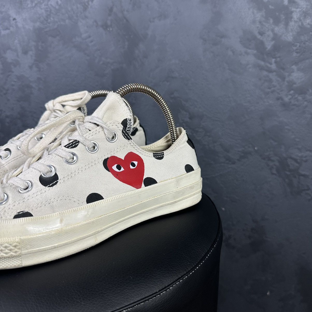 Comme des Garcons × Converse Play Converse x Comme des Garçons Chuck Low "Polka Dot" Size US 7 / EU 40 - 4 Thumbnail