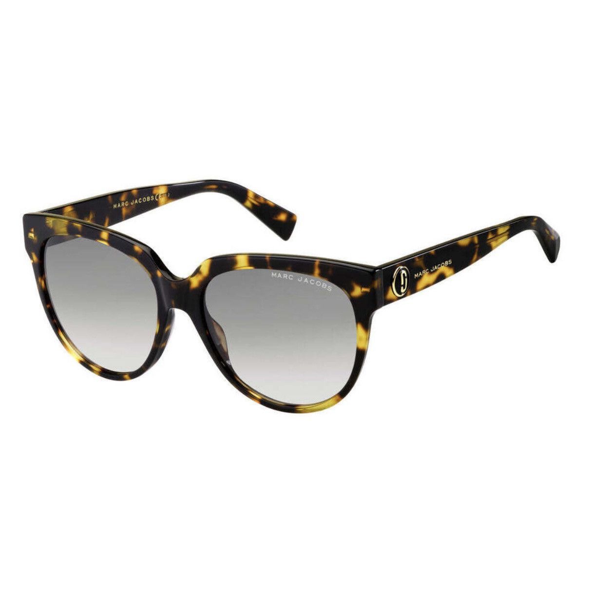 Marc Jacobs Marc Jacobs Havana Rounded Sunglasses Grey Gradient Lens Size ONE SIZE - 2 Thumbnail