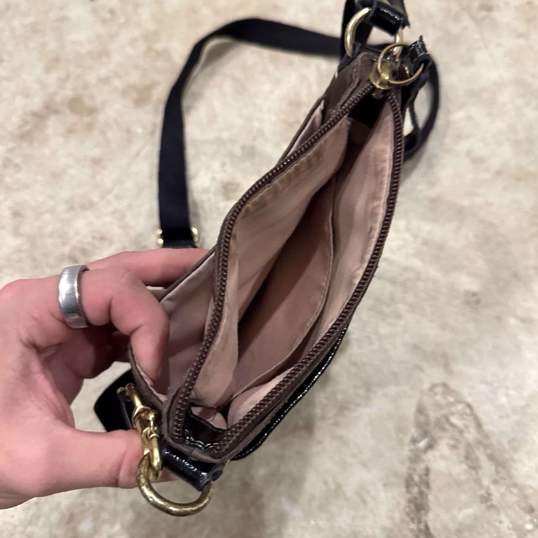 Coach Coach Crossbody Bag Logo Brown with Adjustable Straps Canvas Women’s Size ONE SIZE - 6 Thumbnail
