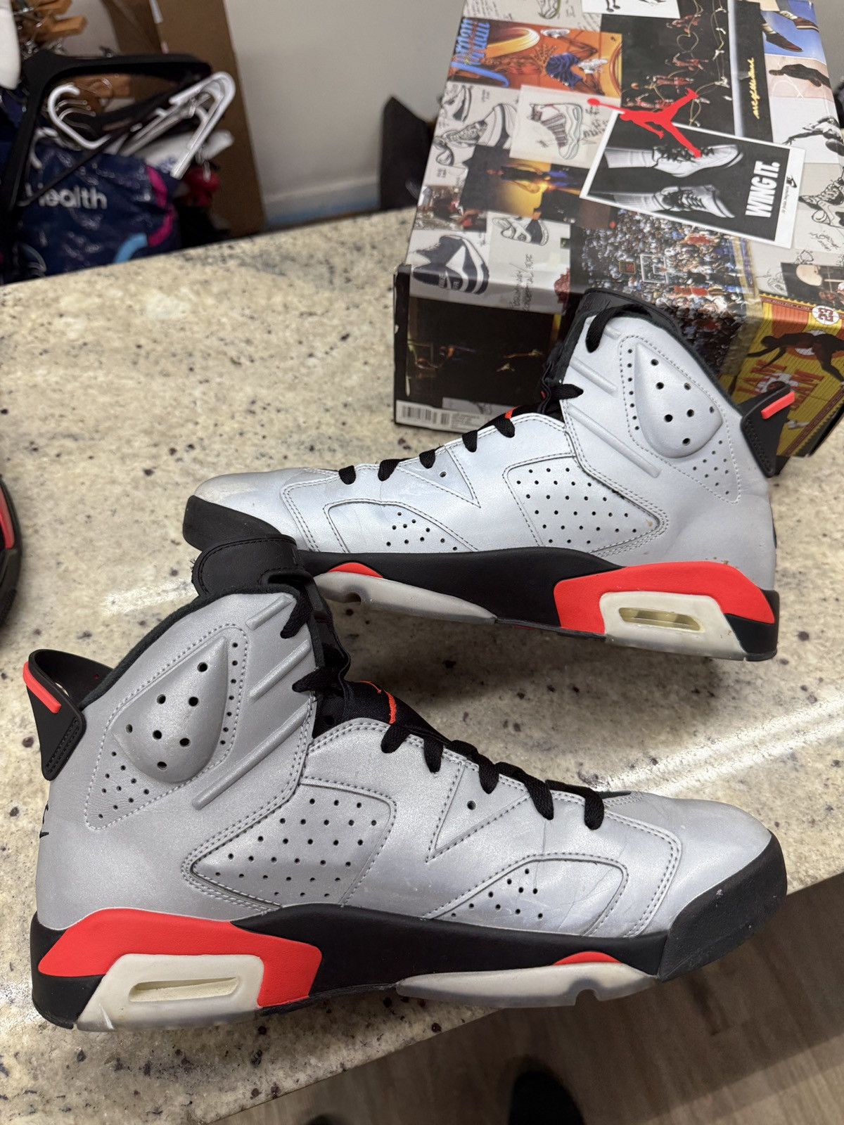 Jordan Brand Jordan 6 Retro Reflections of a champion Size US 12 / EU 45 - 2 Thumbnail