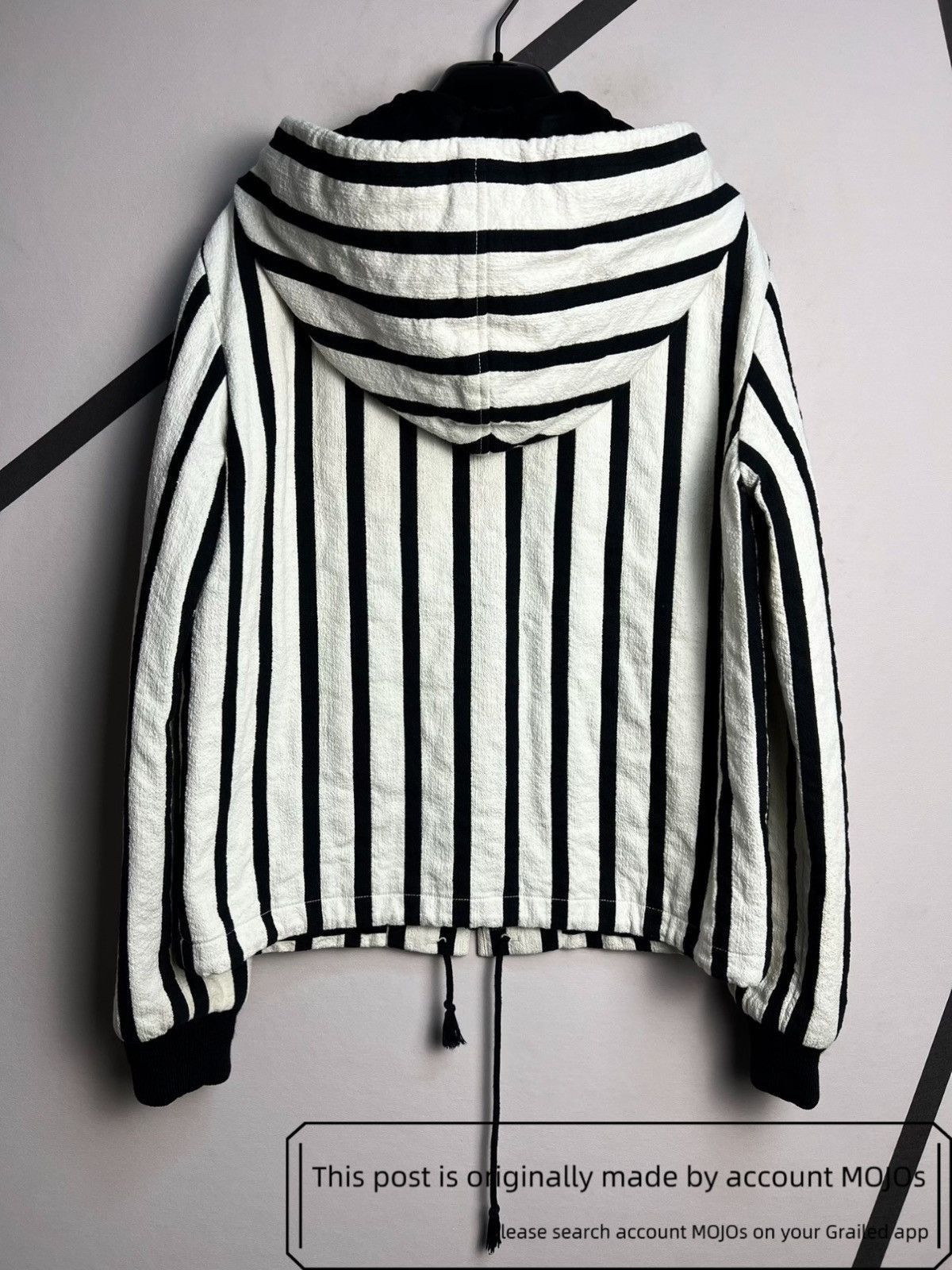 Saint Laurent Paris Sz 50 Saint Laurent Paris Black & White Stripe Jacket mojos2 Size US M / EU 48-50 / 2 - 2 Thumbnail