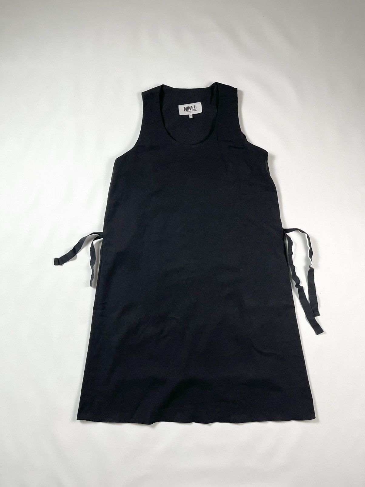 MM6 MM6 MAISON MARGIELA RIBBON-TIE PINAFORE DRESS Size XS / US 0-2 / IT 36-38 - 1 Thumbnail