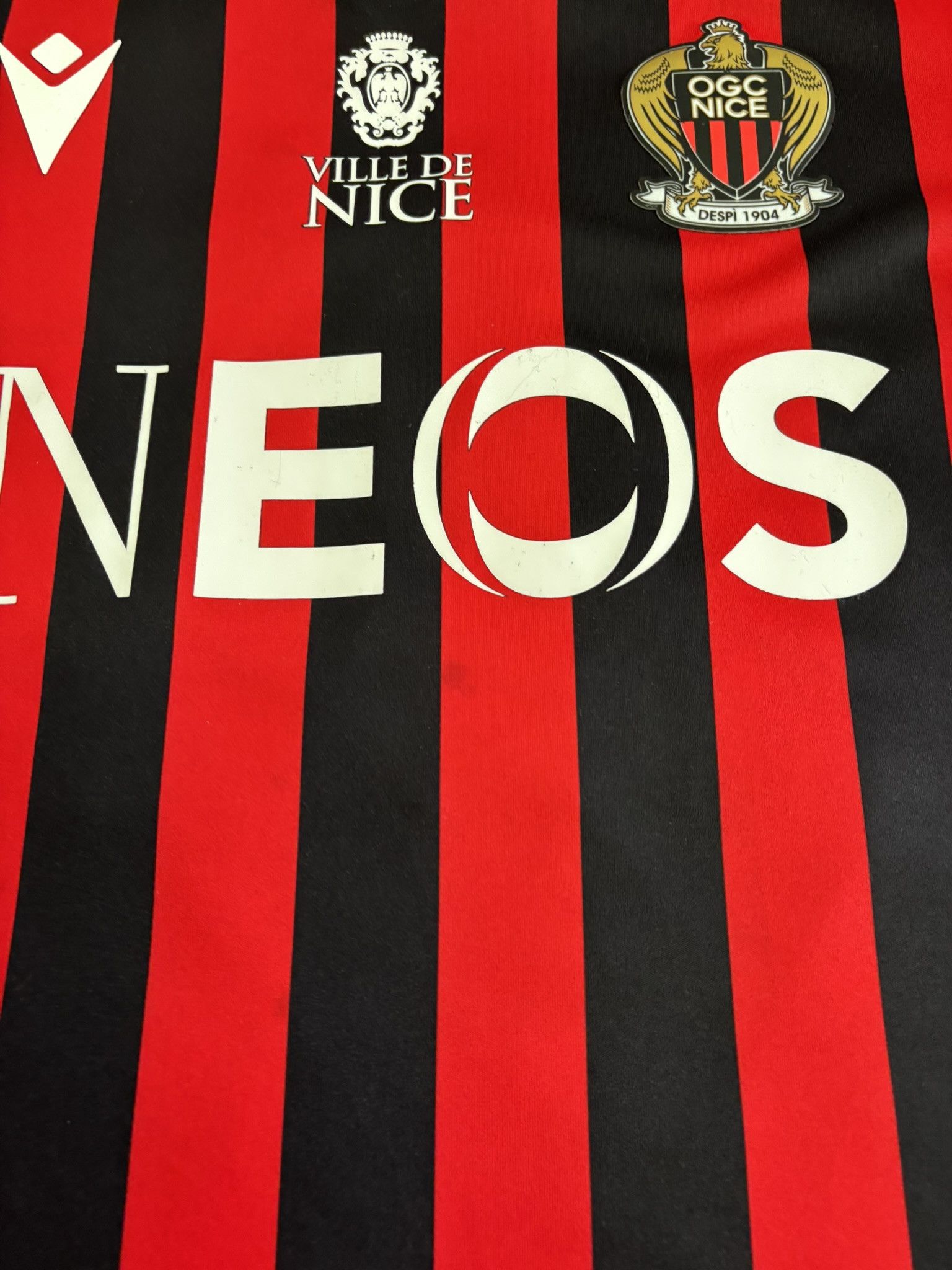 Macron OGC Nice 2019/2020 Durmisi #27 Macron Football Jersey Size L Size US L / EU 52-54 / 3 - 7 Thumbnail