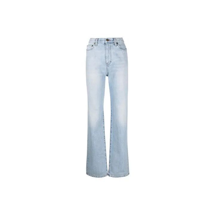 Saint Laurent Paris Saint Laurent High-Waist Light Blue Jeans -2507 Size 27" / US 4 / IT 40 - 8 Thumbnail
