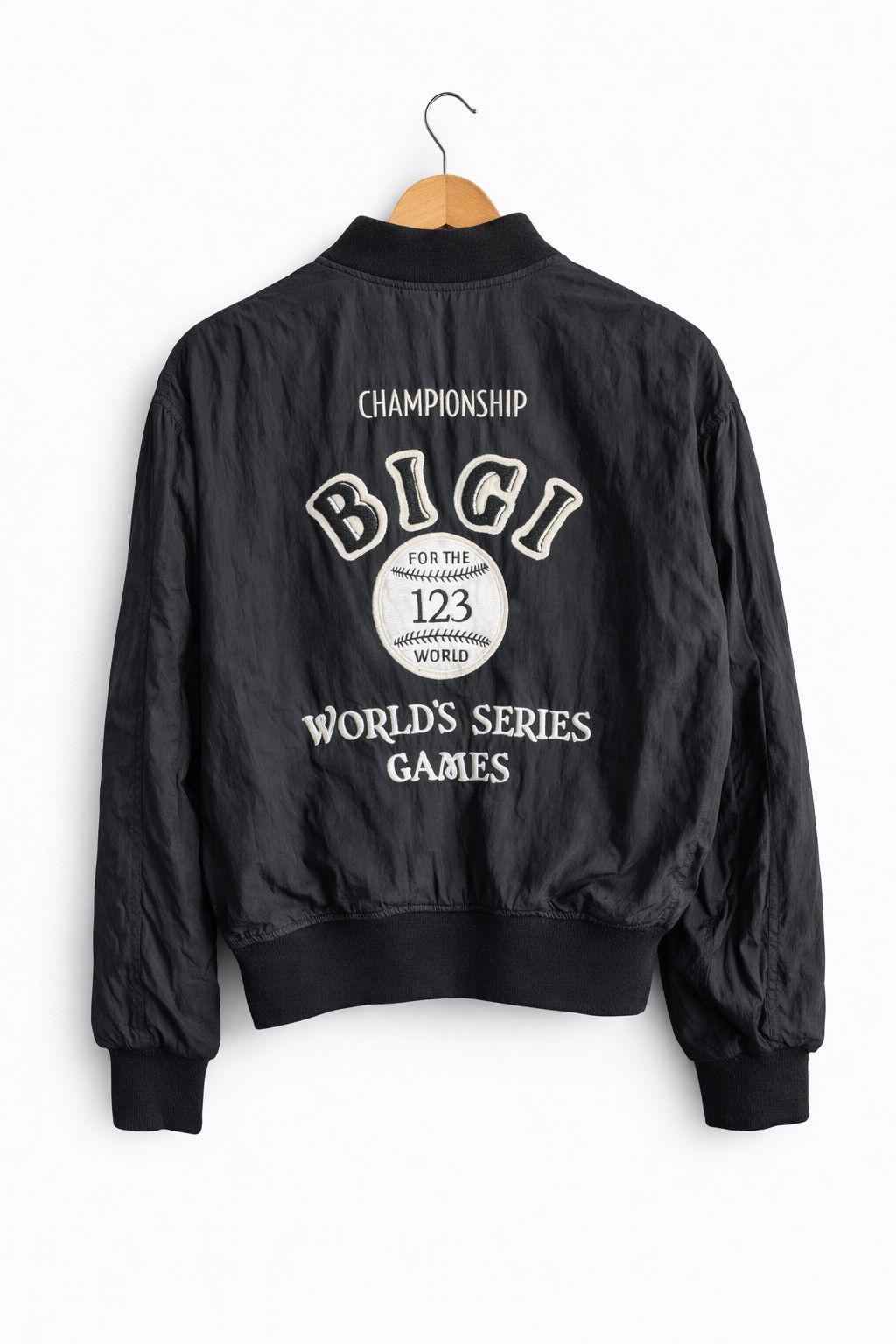 BIGI Vintage 1980s BIGI World Series Baseball Bomber Jacket Size US M / EU 48-50 / 2 - 1 Thumbnail