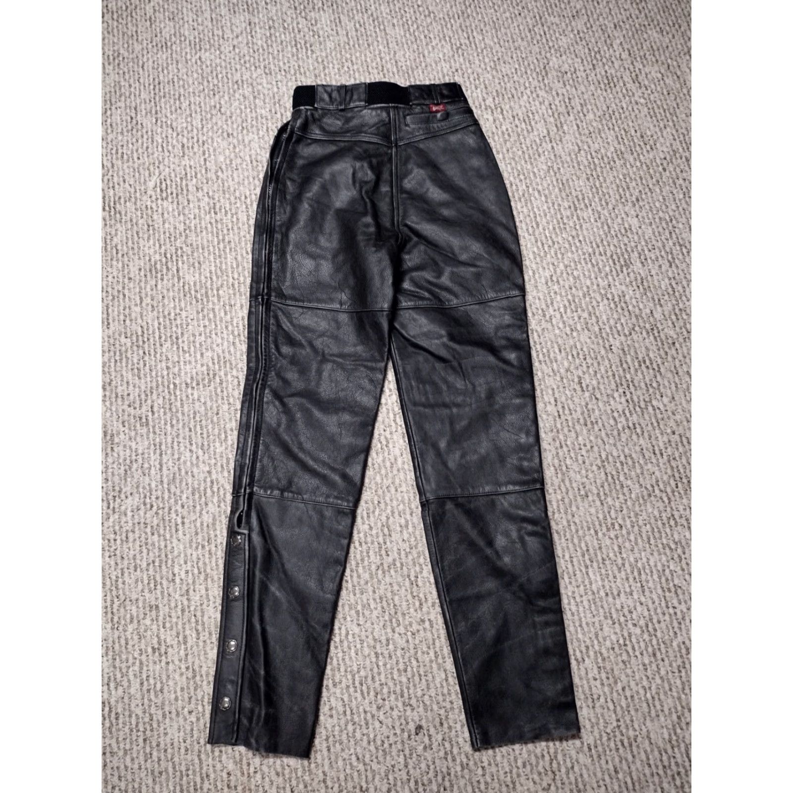 Vintage VINTAGE Victory Leather Motorcycle Biker Pants Womens 6 90s Punk Rock NWT Black Size 28" / US 6 / IT 42 - 4 Thumbnail